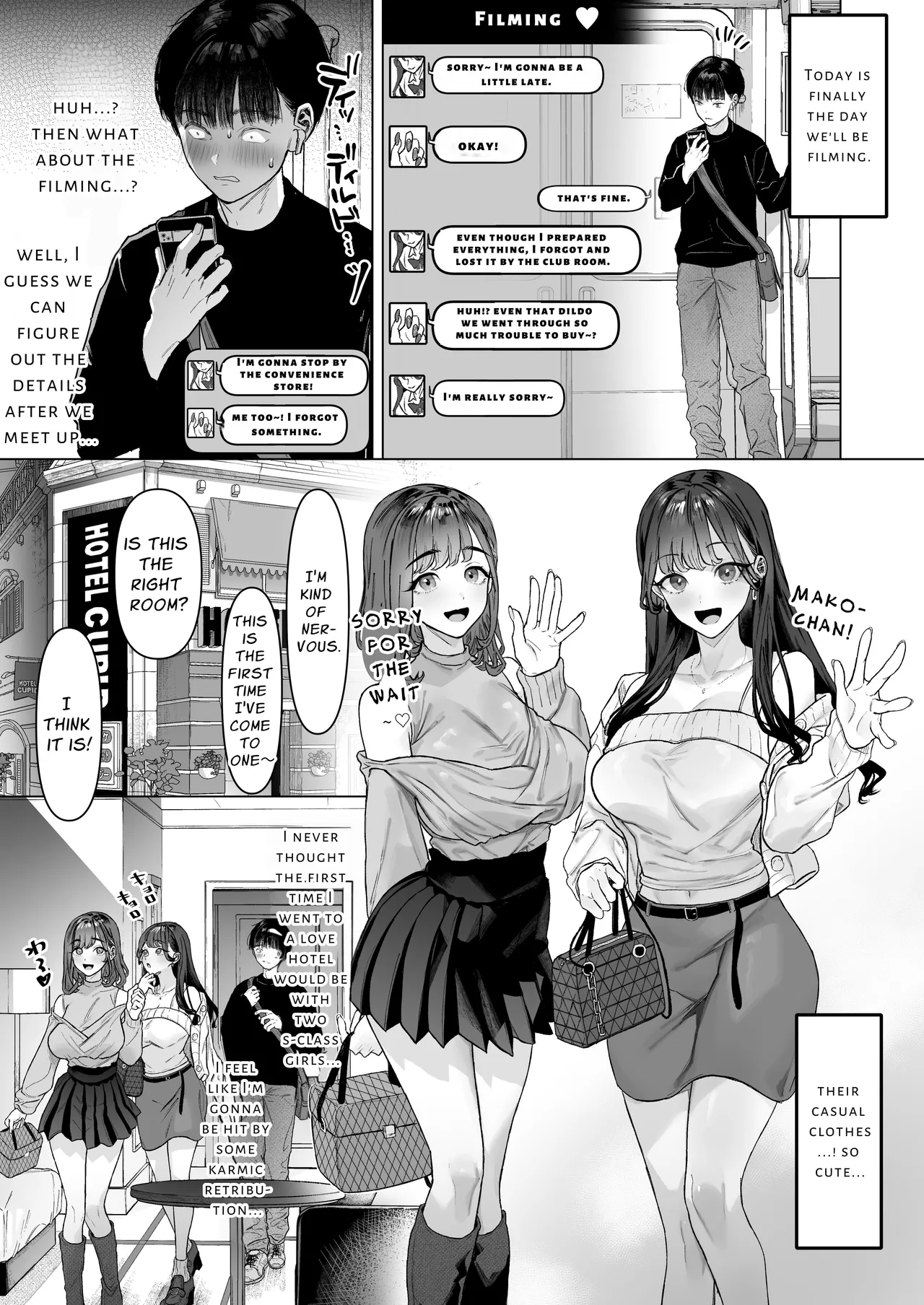 [Shiroganean (Ohkami Ryosuke)]S-kyuu Joshi-tachi to Ecchi na Douga o Toru Koto ni Natta Boku | I Am To Record A Video With Two Sadistic Women[English] [Penguin Piper] Page 32