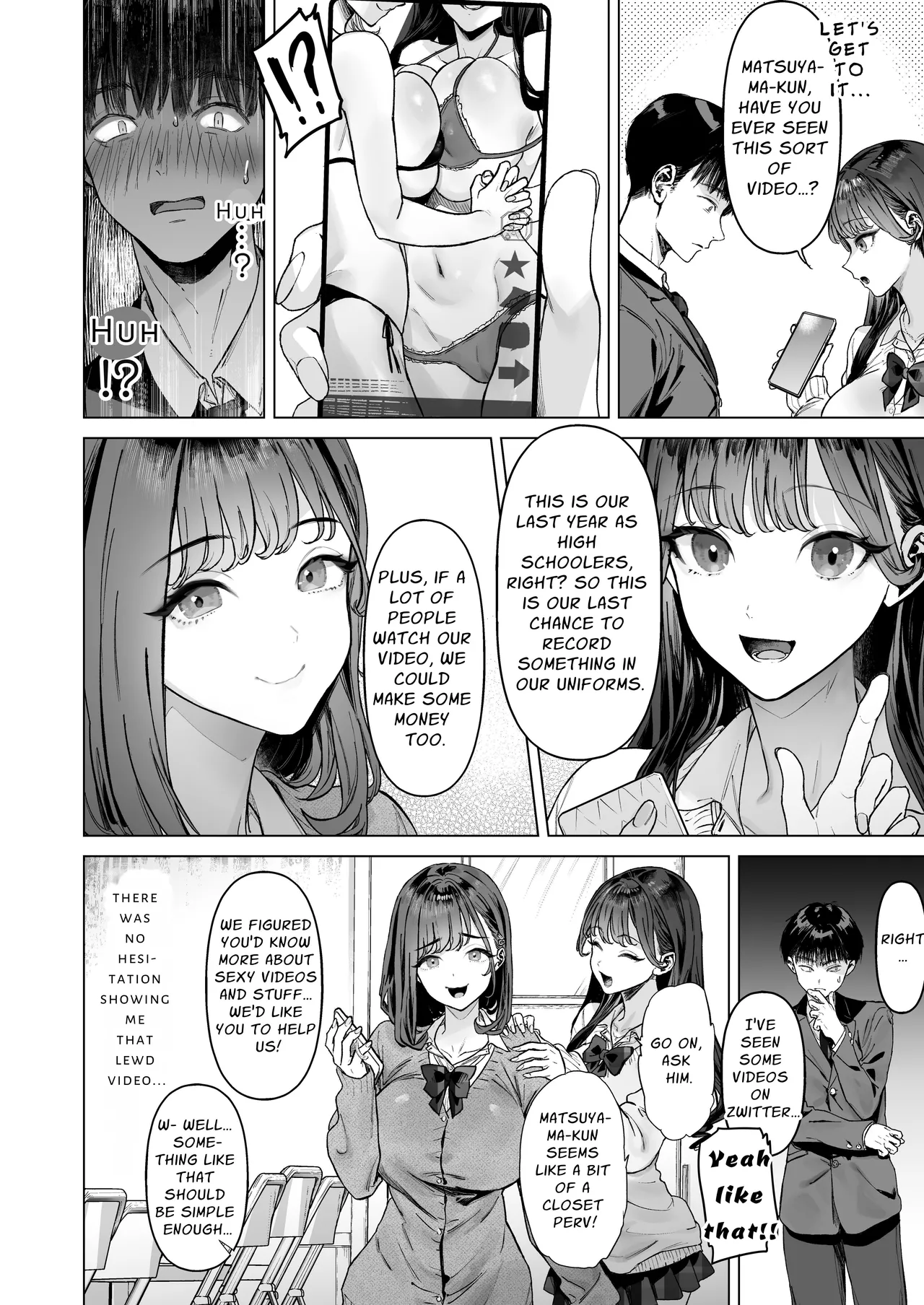 [Shiroganean (Ohkami Ryosuke)]S-kyuu Joshi-tachi to Ecchi na Douga o Toru Koto ni Natta Boku | I Am To Record A Video With Two Sadistic Women[English] [Penguin Piper] Page 7