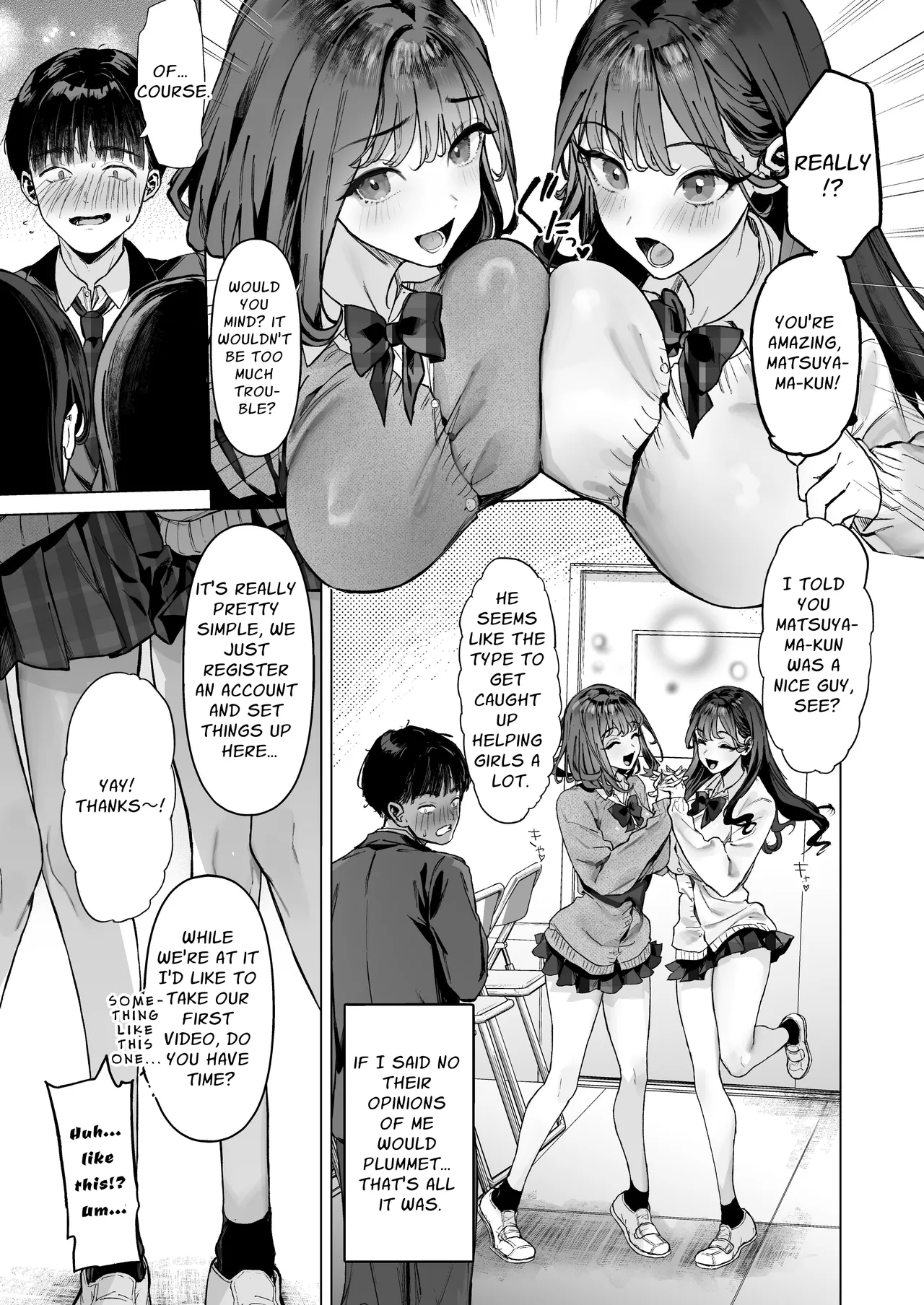 [Shiroganean (Ohkami Ryosuke)]S-kyuu Joshi-tachi to Ecchi na Douga o Toru Koto ni Natta Boku | I Am To Record A Video With Two Sadistic Women[English] [Penguin Piper] Page 8