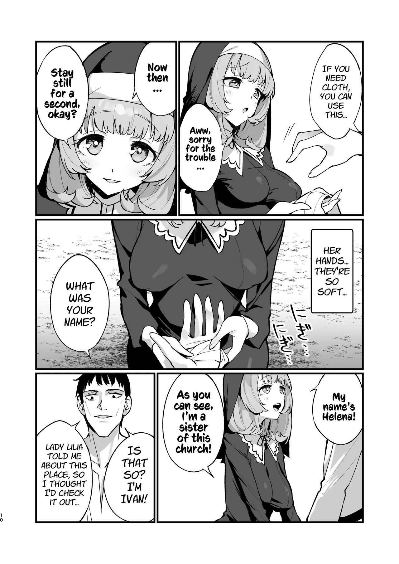 [Unahouse (Unacchi)]Sister Kanzen Haiboku. ~Muchi na Sister ga honnou de Hatsujo Koubi Surumade~ | A Sister's Absolute Defeat: Until an Innocent Nun Enters Heat and Indulges in Passionate Mating Sex[English] [Kusanuu] [Digital] Page 10
