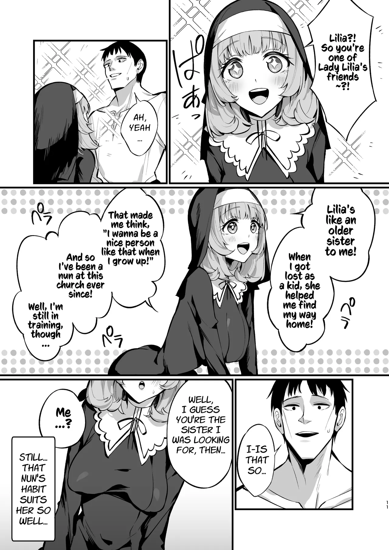 [Unahouse (Unacchi)]Sister Kanzen Haiboku. ~Muchi na Sister ga honnou de Hatsujo Koubi Surumade~ | A Sister's Absolute Defeat: Until an Innocent Nun Enters Heat and Indulges in Passionate Mating Sex[English] [Kusanuu] [Digital] Page 11
