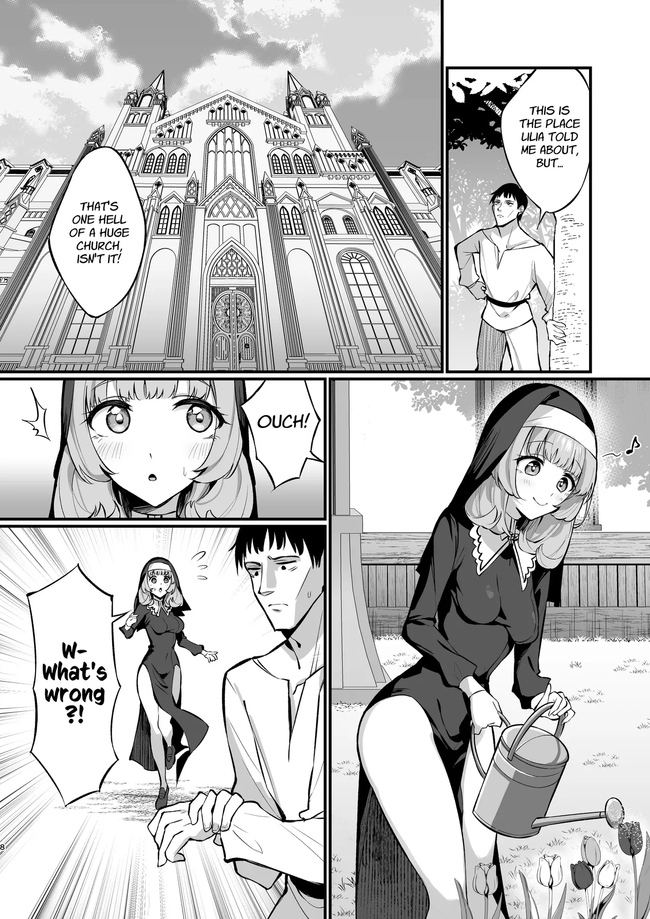 [Unahouse (Unacchi)]Sister Kanzen Haiboku. ~Muchi na Sister ga honnou de Hatsujo Koubi Surumade~ | A Sister's Absolute Defeat: Until an Innocent Nun Enters Heat and Indulges in Passionate Mating Sex[English] [Kusanuu] [Digital] Page 8