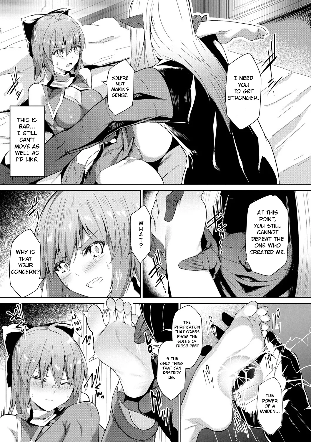 [Random]Kenkyaku Senki Hime Ayaka ~Yami o Harau Adeashi~ |  Sword-legged Battle Maiden Ayaka ~Gorgeous Feet That Purify Darkness~ Ch. 1-7[English] Page 132