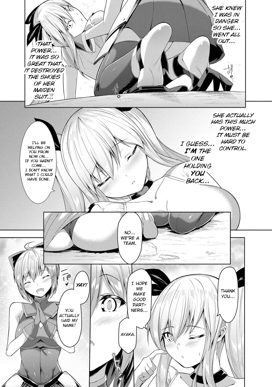 [Random]Kenkyaku Senki Hime Ayaka ~Yami o Harau Adeashi~ |  Sword-legged Battle Maiden Ayaka ~Gorgeous Feet That Purify Darkness~ Ch. 1-7[English] Page 44