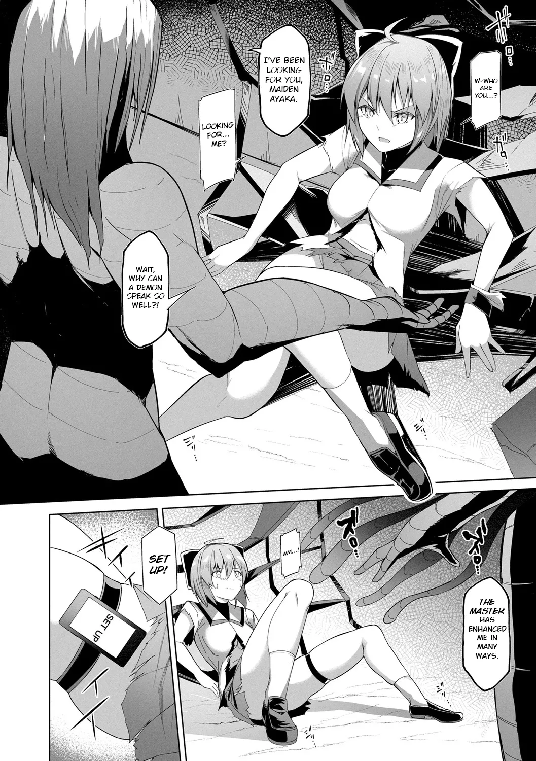 [Random]Kenkyaku Senki Hime Ayaka ~Yami o Harau Adeashi~ |  Sword-legged Battle Maiden Ayaka ~Gorgeous Feet That Purify Darkness~ Ch. 1-7[English] Page 52