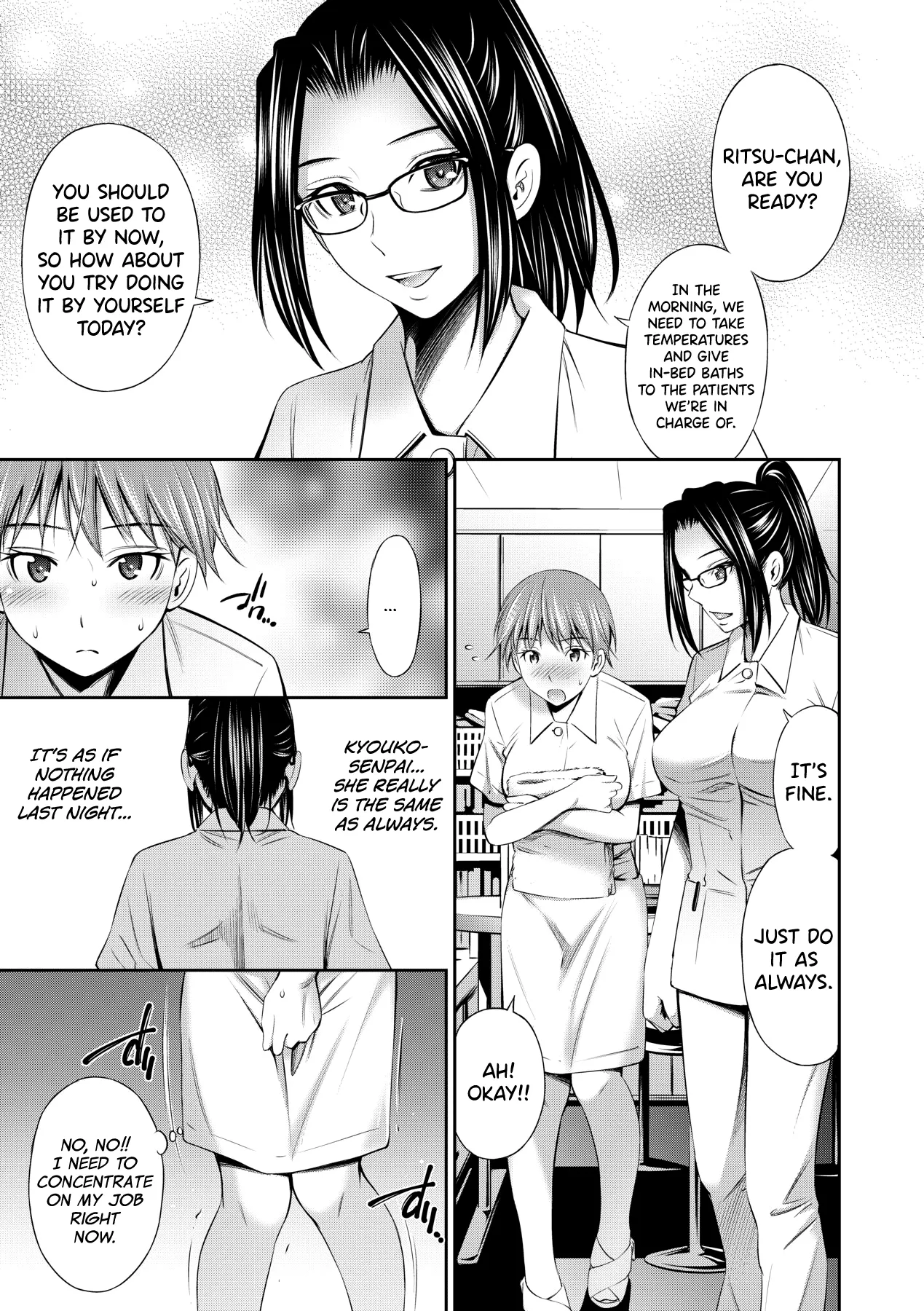 [Sabashi Renya]Hataraku Kangoshi no Sei Jijou[English] [biribiri] [Decensored] [Digital] Page 144