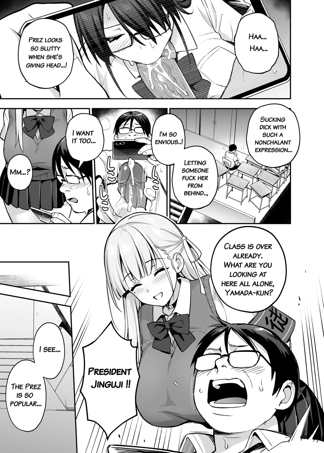 [TRY]Akogare no Seitokaichou ga Kyonyuu Sugiru Ken 2 12[English] [Decensored] Page 1