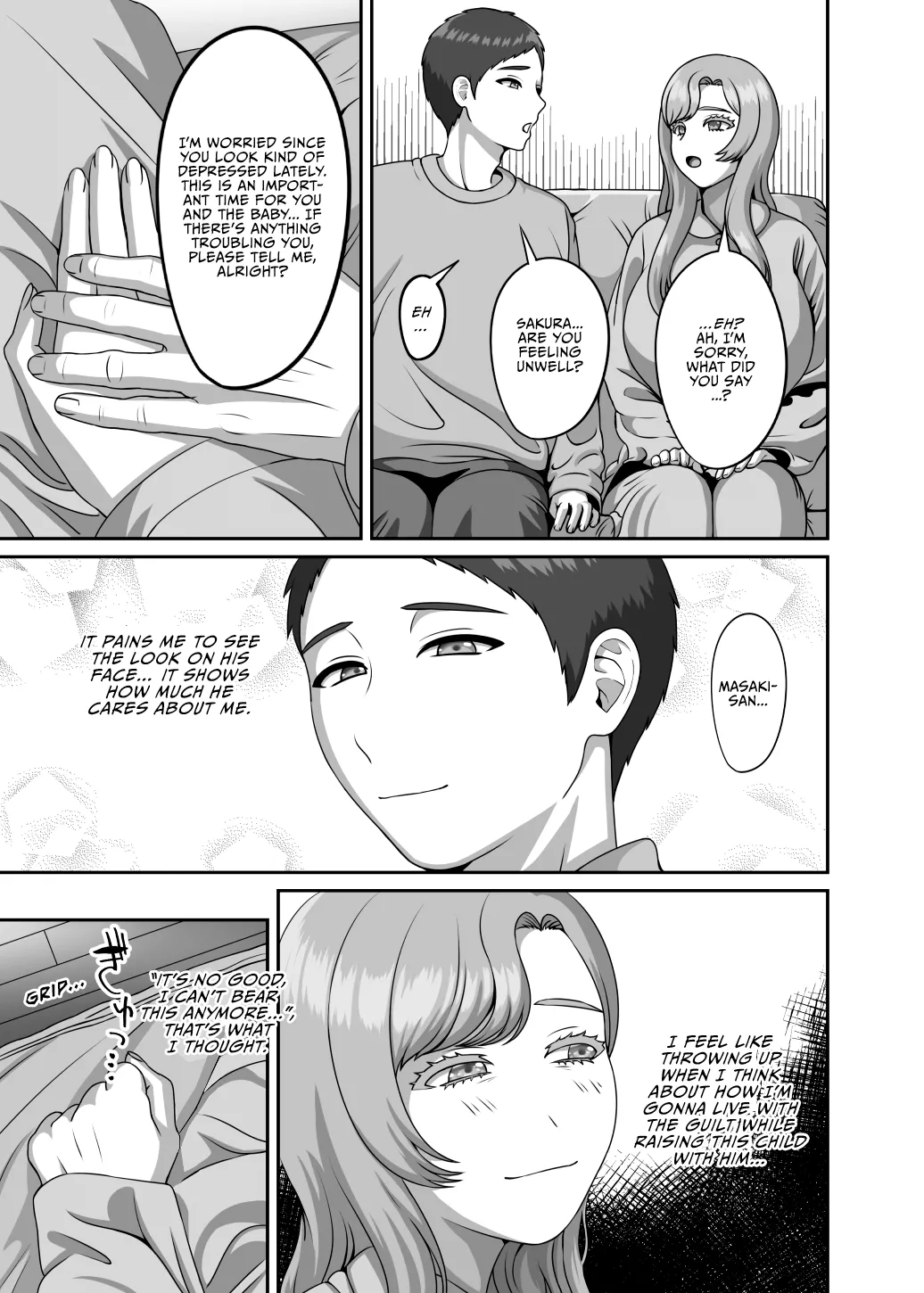 [GABUGABU (GABURI)]Otto no Tame no Ranshi o Tanin no Seishi ni Ubawaremashita[English] [Vivid Rabbit Translation] [Digital] Page 38