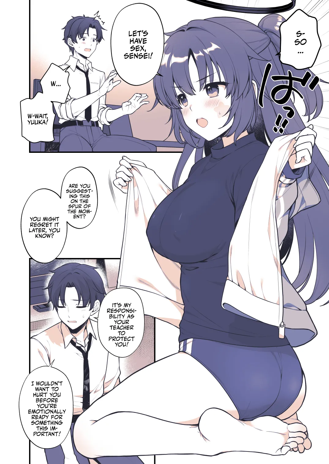 [Alpha to Yukaina Nakamatachi (Alpha)]Yuuka wa Te wo Dasaretai | Yuuka Wants to Go to Pound Town!(Blue Archive) [English] [Team Rabu2] [Digital] Page 6