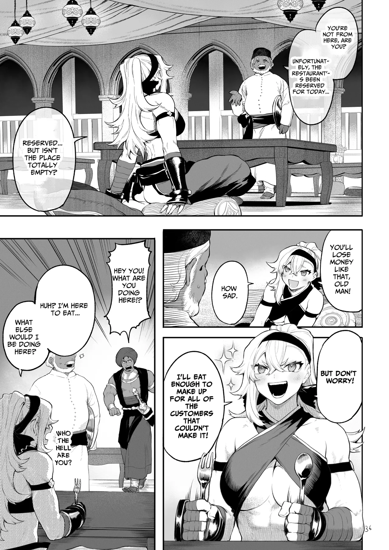 [Nekono Oyashiro (Mashu)]Ikusa Otome to Ikusa Goto! ~Onna Kakutouka Hen~[English] [Digital] Page 36