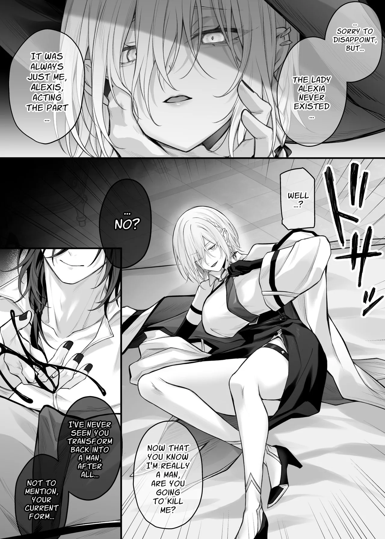 [Niikyuu (Luku)]Juketsu no Majo Alexia wa Mou Otoko ni Modorenai | The Cursed Blood Witch Alexia Can Never Go Back to Being a Man[English] [Kusanuu] Page 9