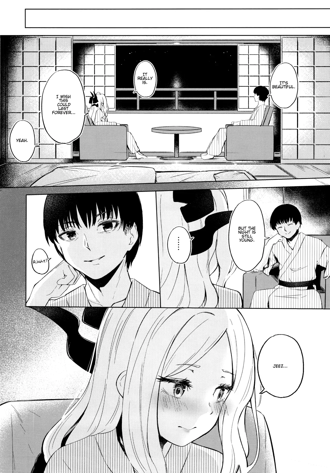 (C105) [Funiai-Ice (Funiai Riko)]Yukemuri Shimeppori Kojitsu Roten nite Amaenbo Iinchou to | Going to a steamy private outdoor hot spring with a clingy chairwoman(Blue Archive) [English] [Hitode Scans] Page 15