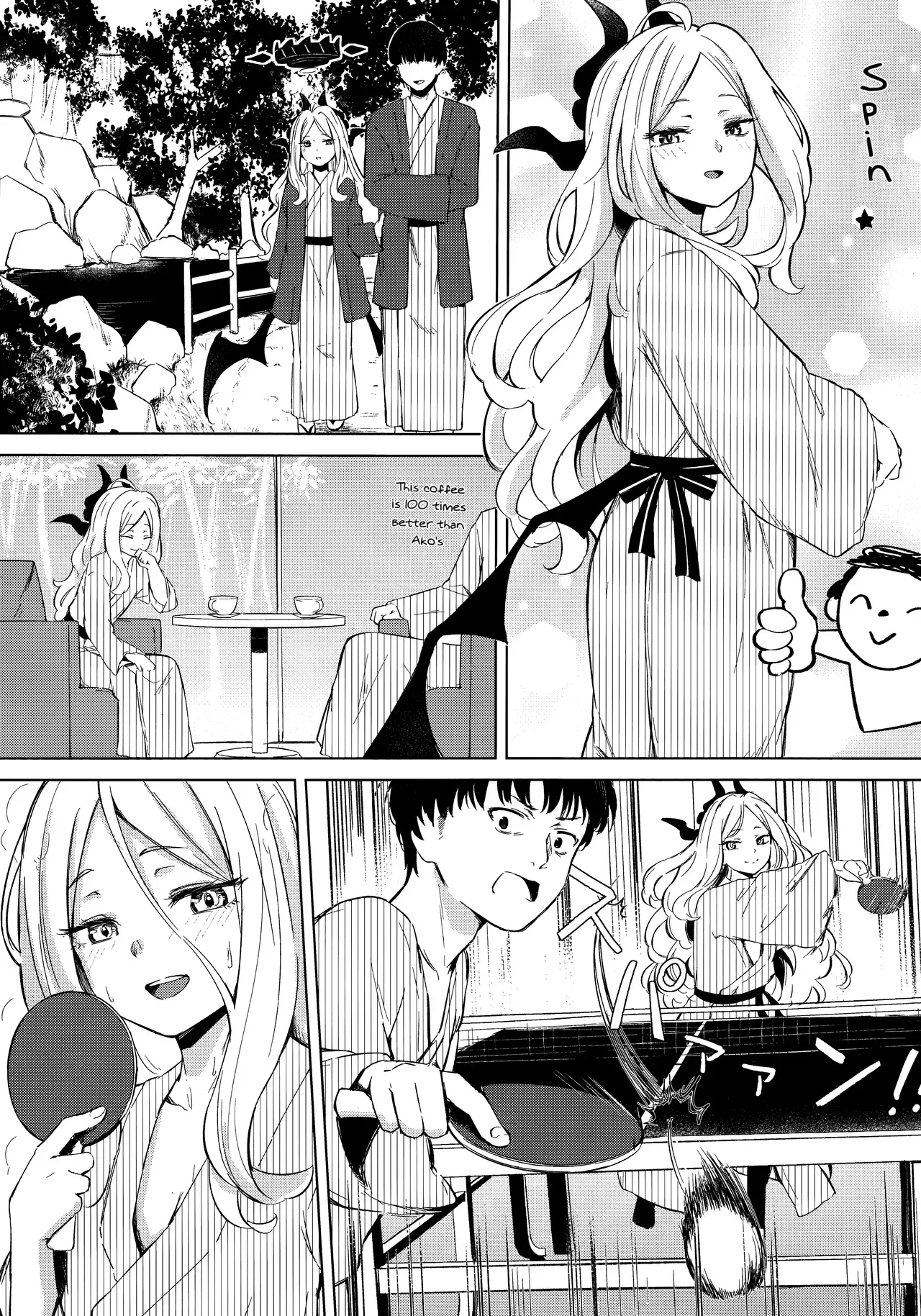 (C105) [Funiai-Ice (Funiai Riko)]Yukemuri Shimeppori Kojitsu Roten nite Amaenbo Iinchou to | Going to a steamy private outdoor hot spring with a clingy chairwoman(Blue Archive) [English] [Hitode Scans] Page 6