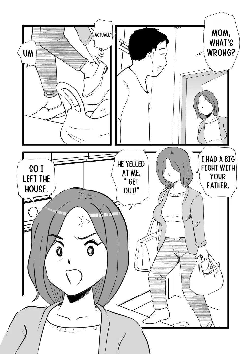 [Momoziri Hustle Dou]Iede Shitekita Kaa-san no Seiyoku ga Sugokatta Page 4
