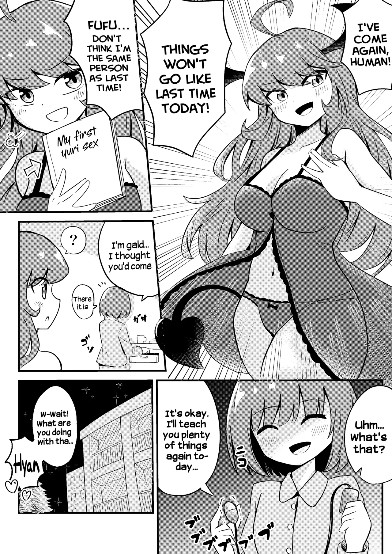 [Senten]Ubu na Succubus Wakarase Yuri Ecchi | Teaching the Inexperienced Succubus a Lesson with Yuri Sex[English] [Hikari no Kaze] Page 26
