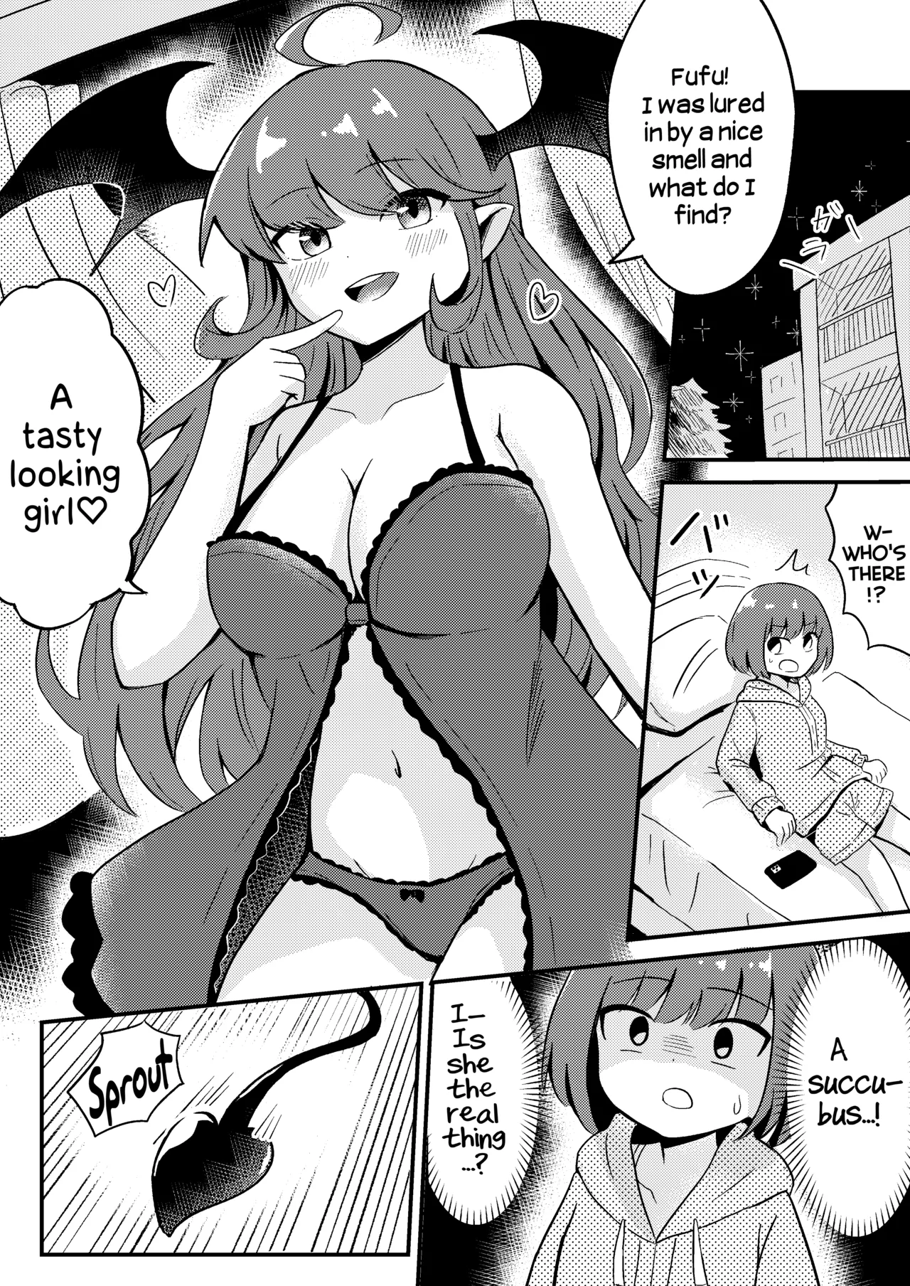 [Senten]Ubu na Succubus Wakarase Yuri Ecchi | Teaching the Inexperienced Succubus a Lesson with Yuri Sex[English] [Hikari no Kaze] Page 3