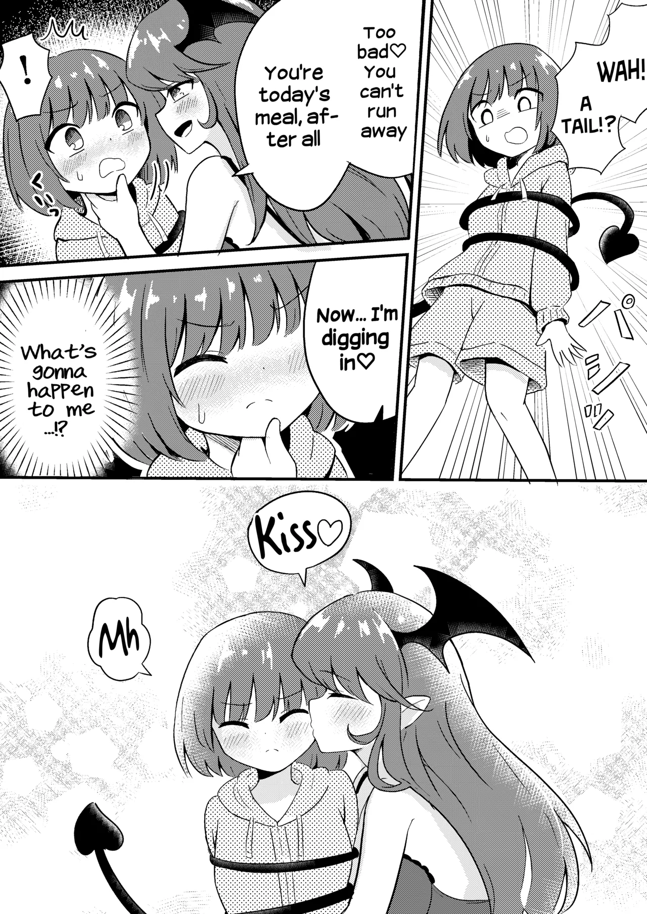 [Senten]Ubu na Succubus Wakarase Yuri Ecchi | Teaching the Inexperienced Succubus a Lesson with Yuri Sex[English] [Hikari no Kaze] Page 4