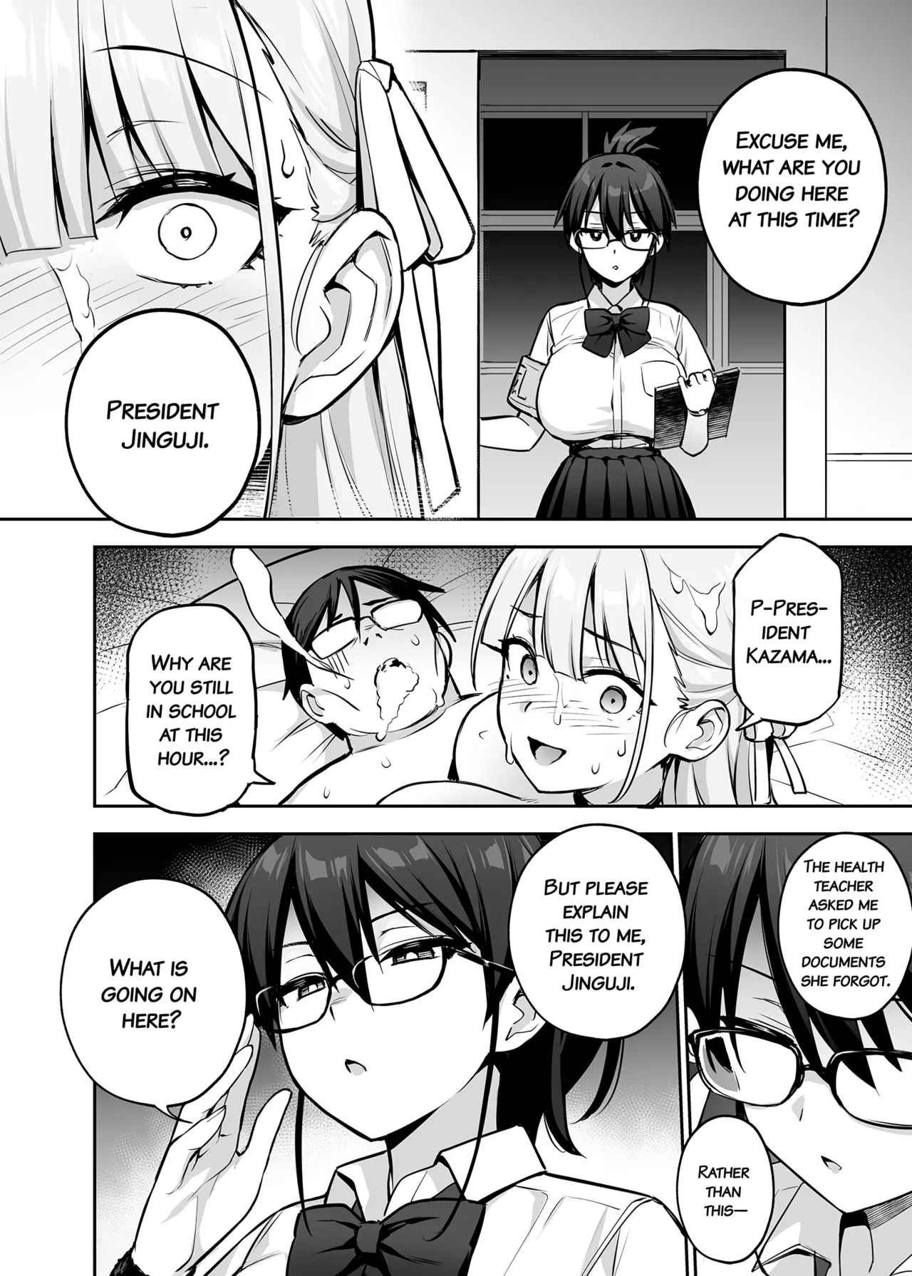 [TRY]Akogare no Seitokaichou ga Kyonyuu Sugiru Ken 2 11-12[English] [Decensored] Page 30