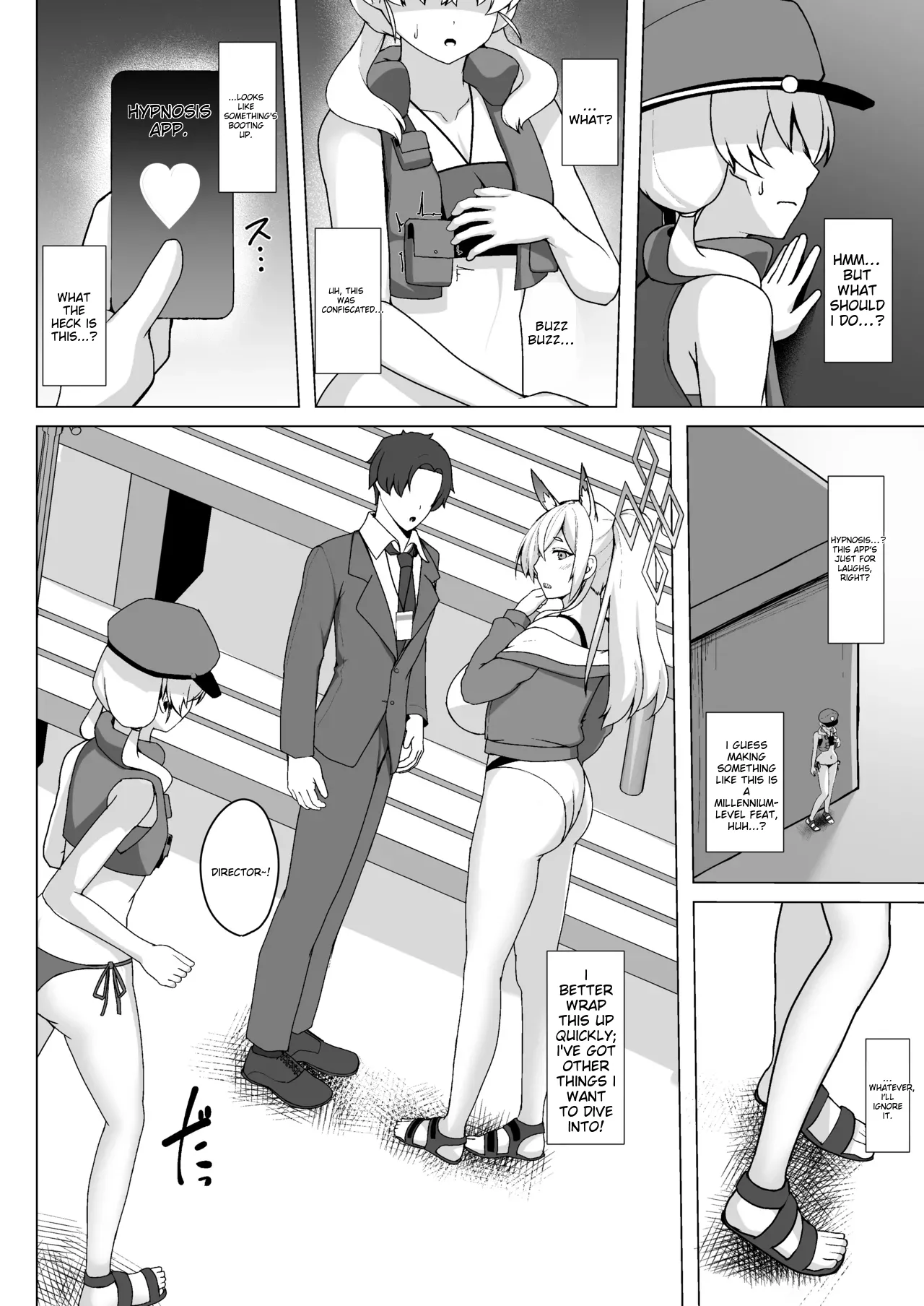 [Asanebou Crisis (Akaneman)]Kanna Kyokuchou wa Minna no Saimin Nikubenki | Director Kanna is Everyone's Hypnotized Plaything(Blue Archive) [English] [Digital] Page 5