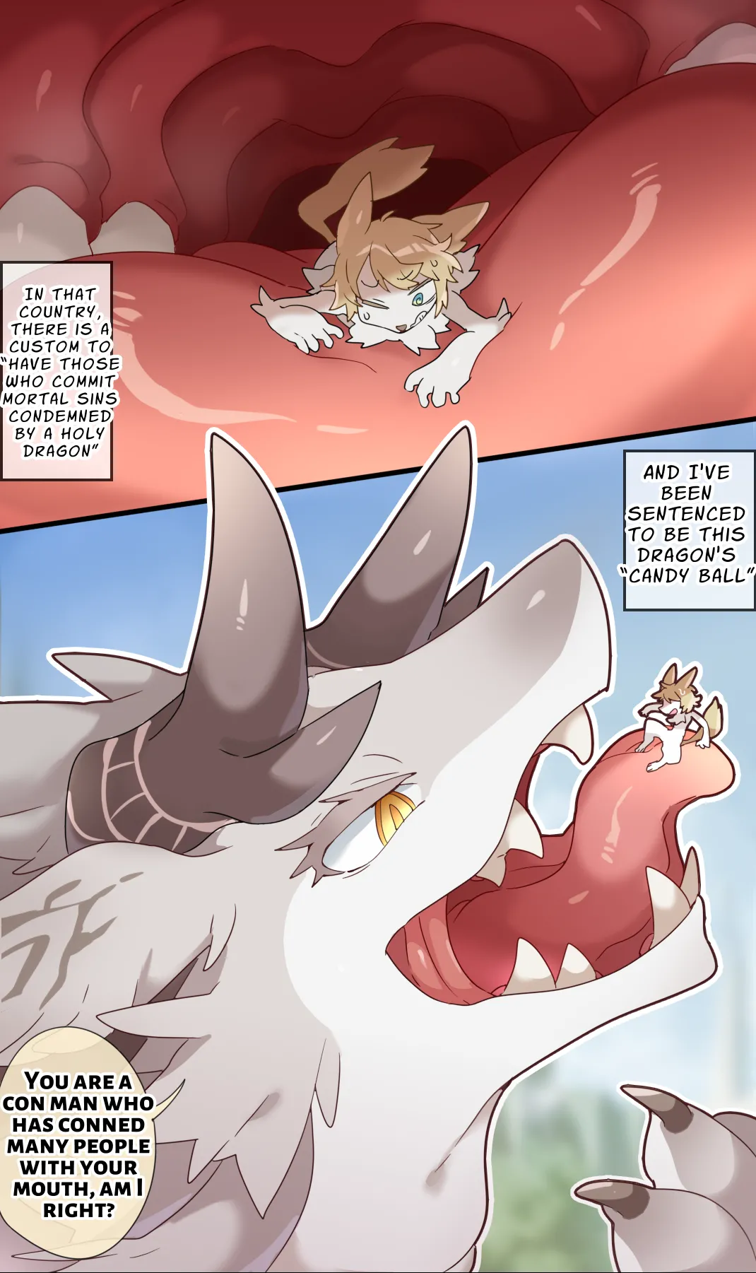 [imaat]Giant Dragon Vore[English/Japanese] Page 1