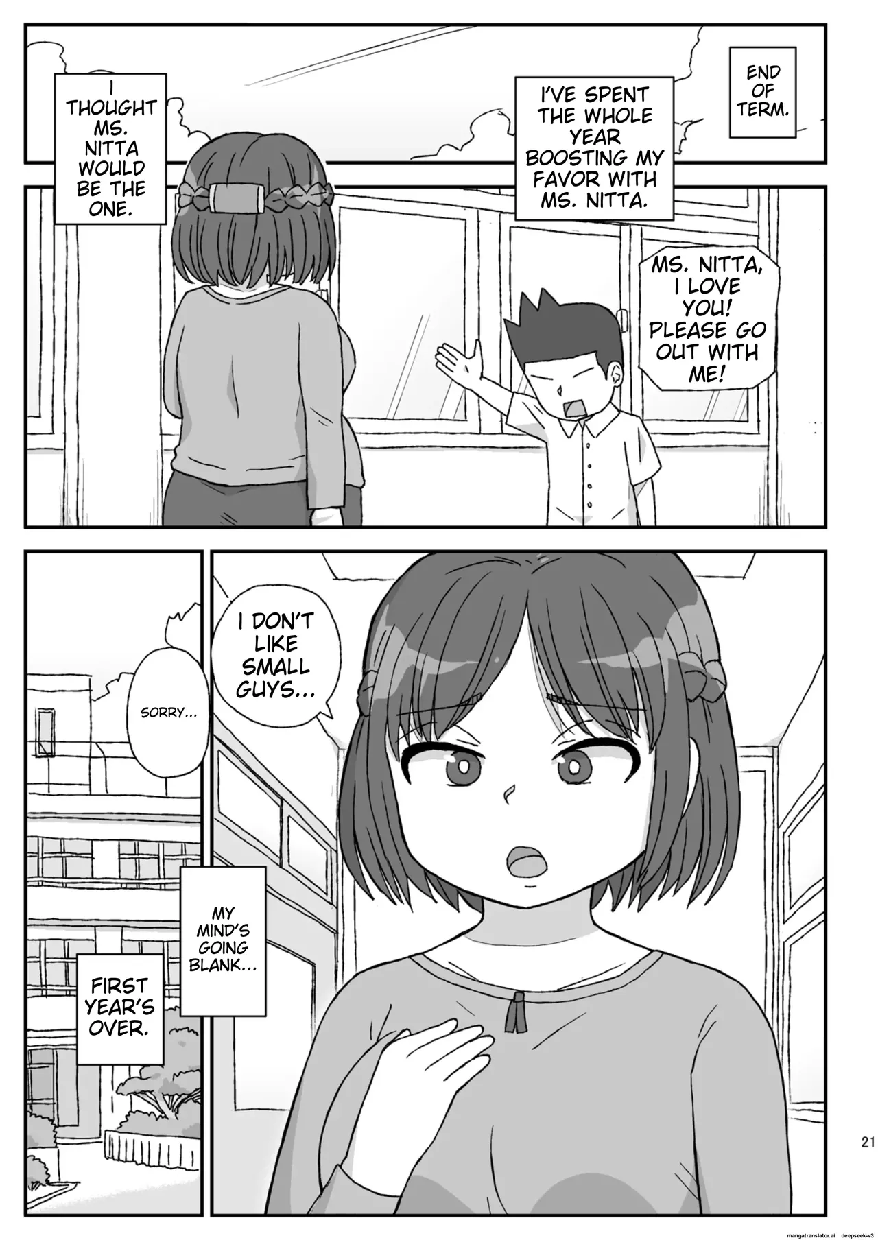 [Jidousoujuu (Otonashi Katame)]Gakkou wa Onna Kyoushi o Haramaseru Basho[English] [Digital] Page 20