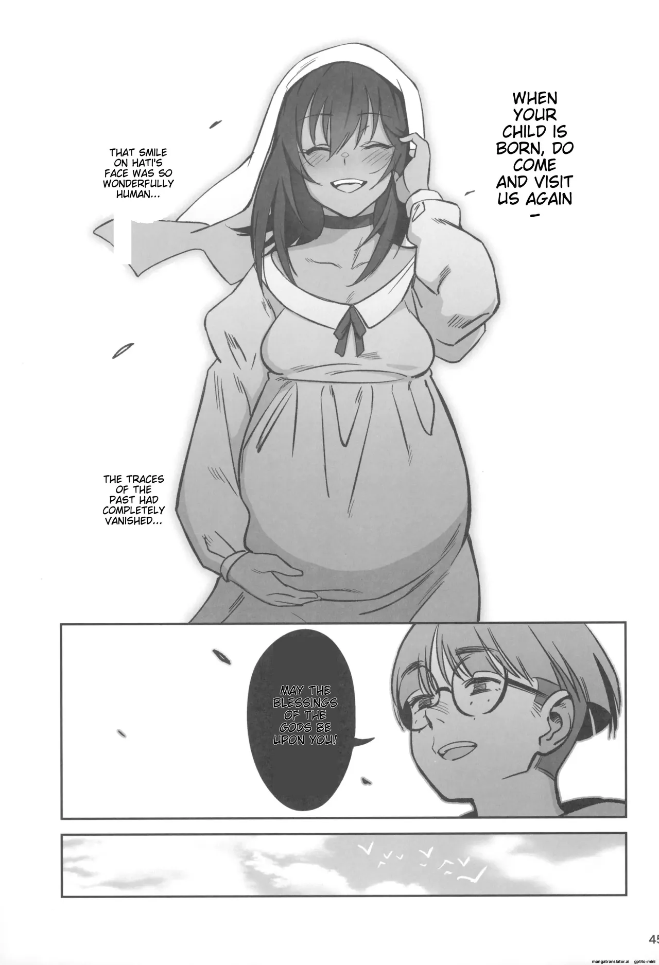 (C104) [Dokudami (Okita Ababa)]Mori o Mamoru Ookami Shoujo ga Inkou Shisai ni NTRreta Hanashi[MTL English] Page 45