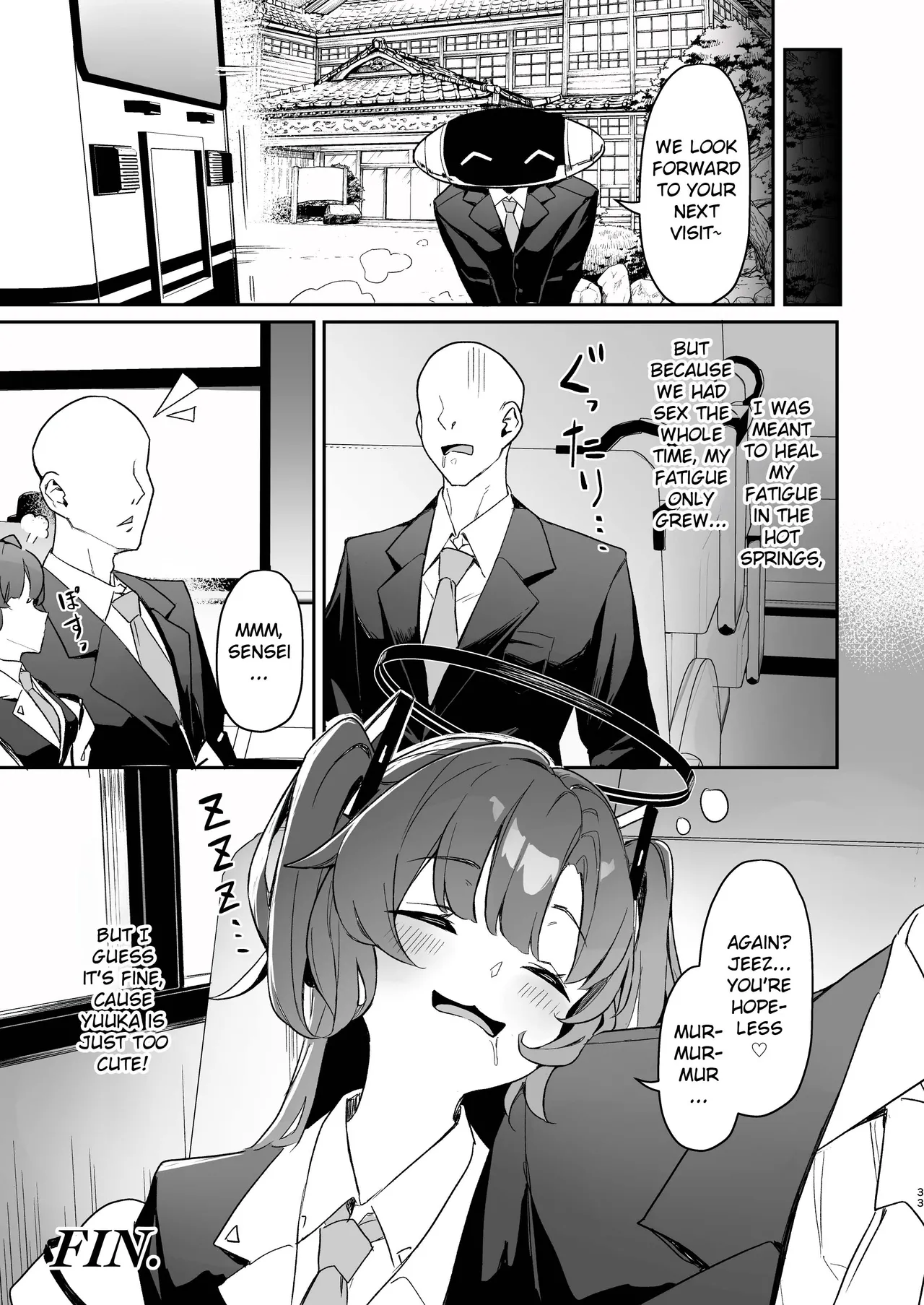 [Hoyhoy Colo]Seminar Kaikei wa Ecchi ga Shitai. Onsen Hen Kouhen - The accountant at seminar wants to have sex. Hot Springs Arc Part 2(Blue Archive) [English] [Hitode Scans] Page 32