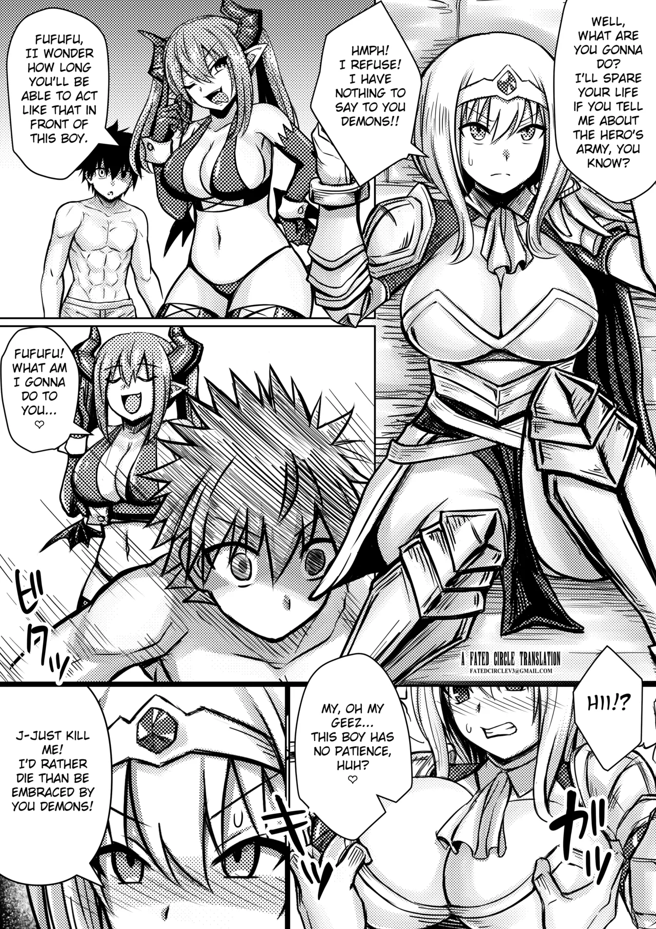 [Bareisho Tarou]Onna Kishi, Horyo ni Naru | The Female Knight Becomes a Prisoner[English] [Fated Circle] Page 2