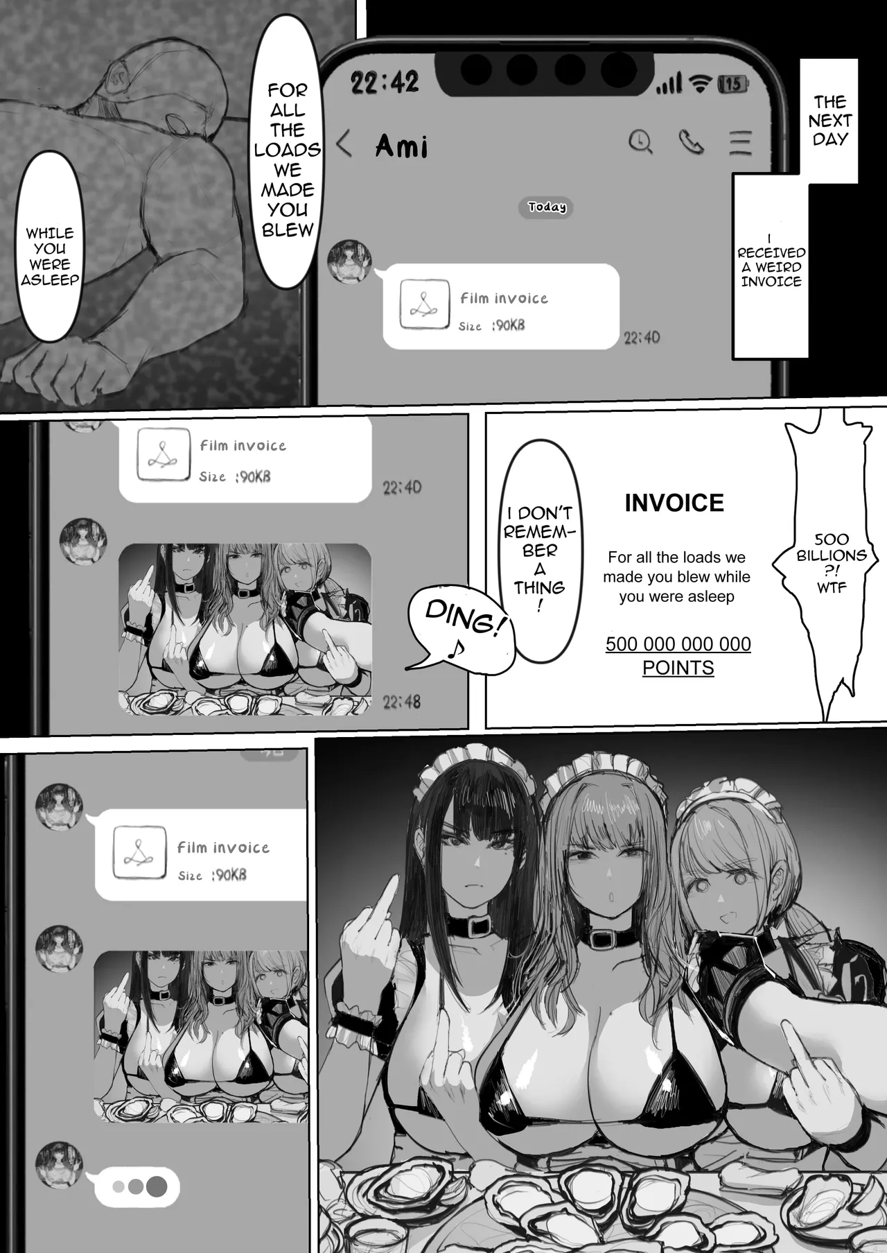[E Tsuchiya (TUCCIAO)]Shakkin Gal 3-nin ga Doujin AV Satsuei shita Kekka | 3 Debt-Ridden Gyaru Shoot Home-Made Porn[English] Page 51