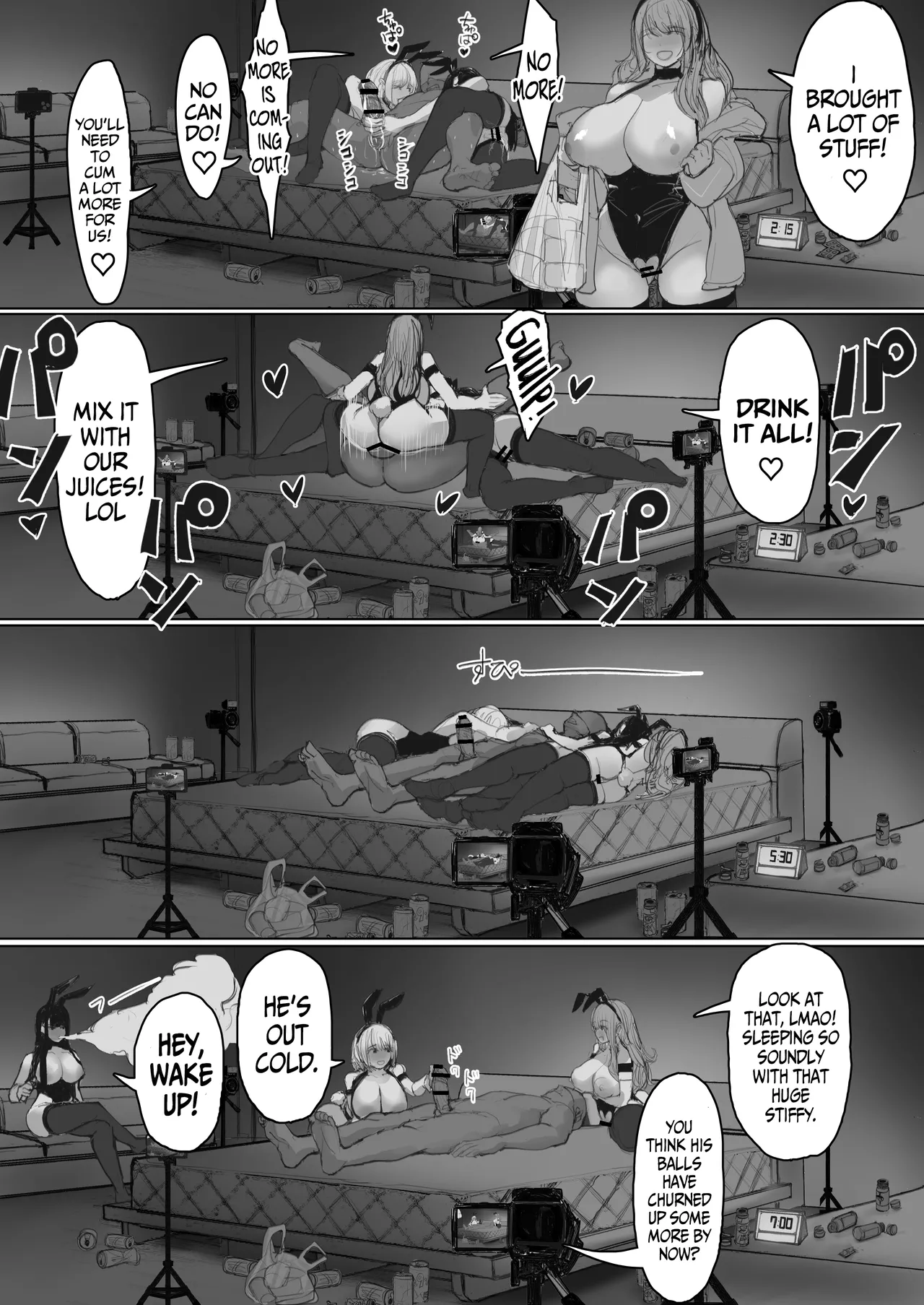 [E Tsuchiya (TUCCIAO)]Shakkin Gal 3-nin ga Doujin AV Satsuei shita Kekka | The consequences of 3 debt-ridden gals shooting an AV[English] [Hornypanas] Page 42