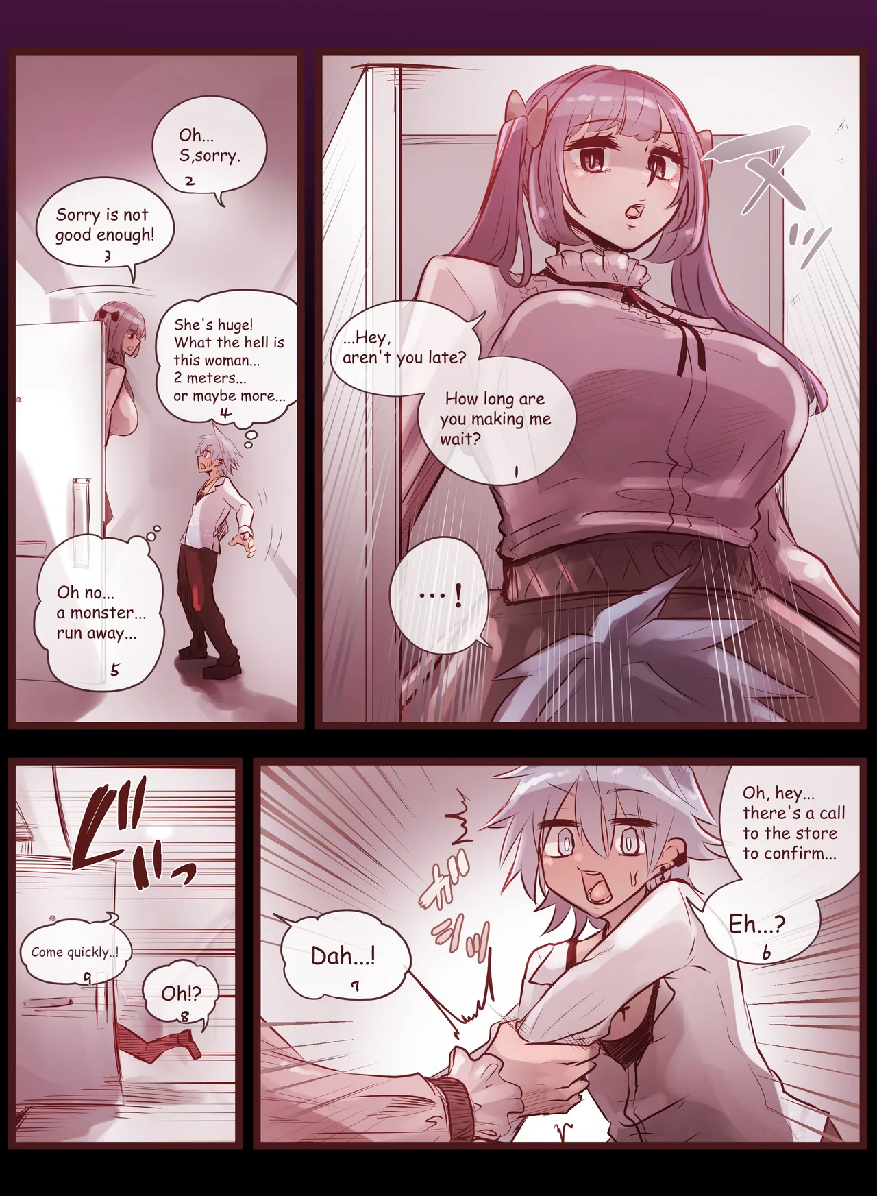 [Bernin]Hairy giantess cunnilingus Hell(Pixiv Fanbox) [High resolution difference] [English] Page 3