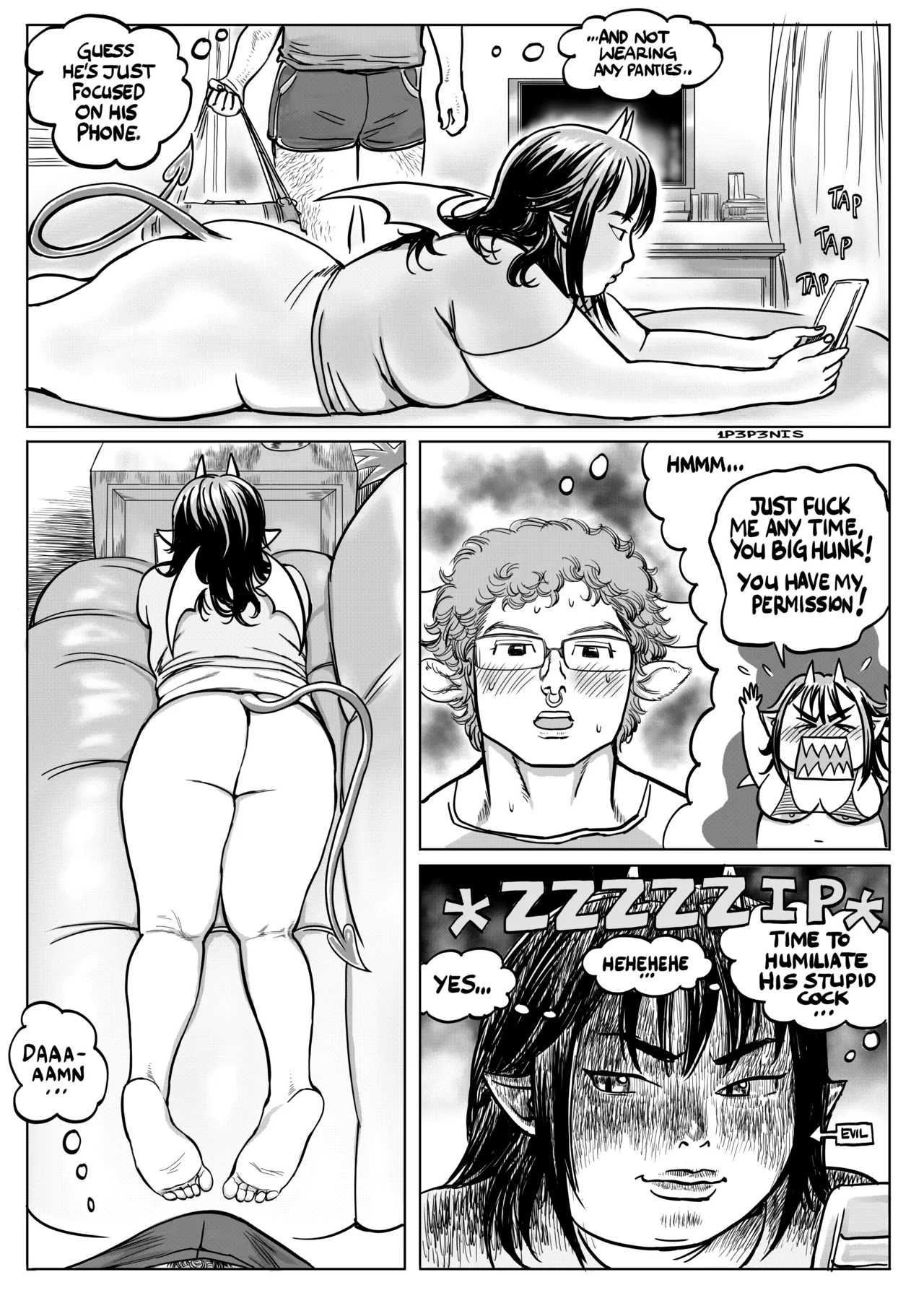 [1P3P3NIS]Angel and Hoagie in: FUCK ME, I DON'T CARE! Page 9