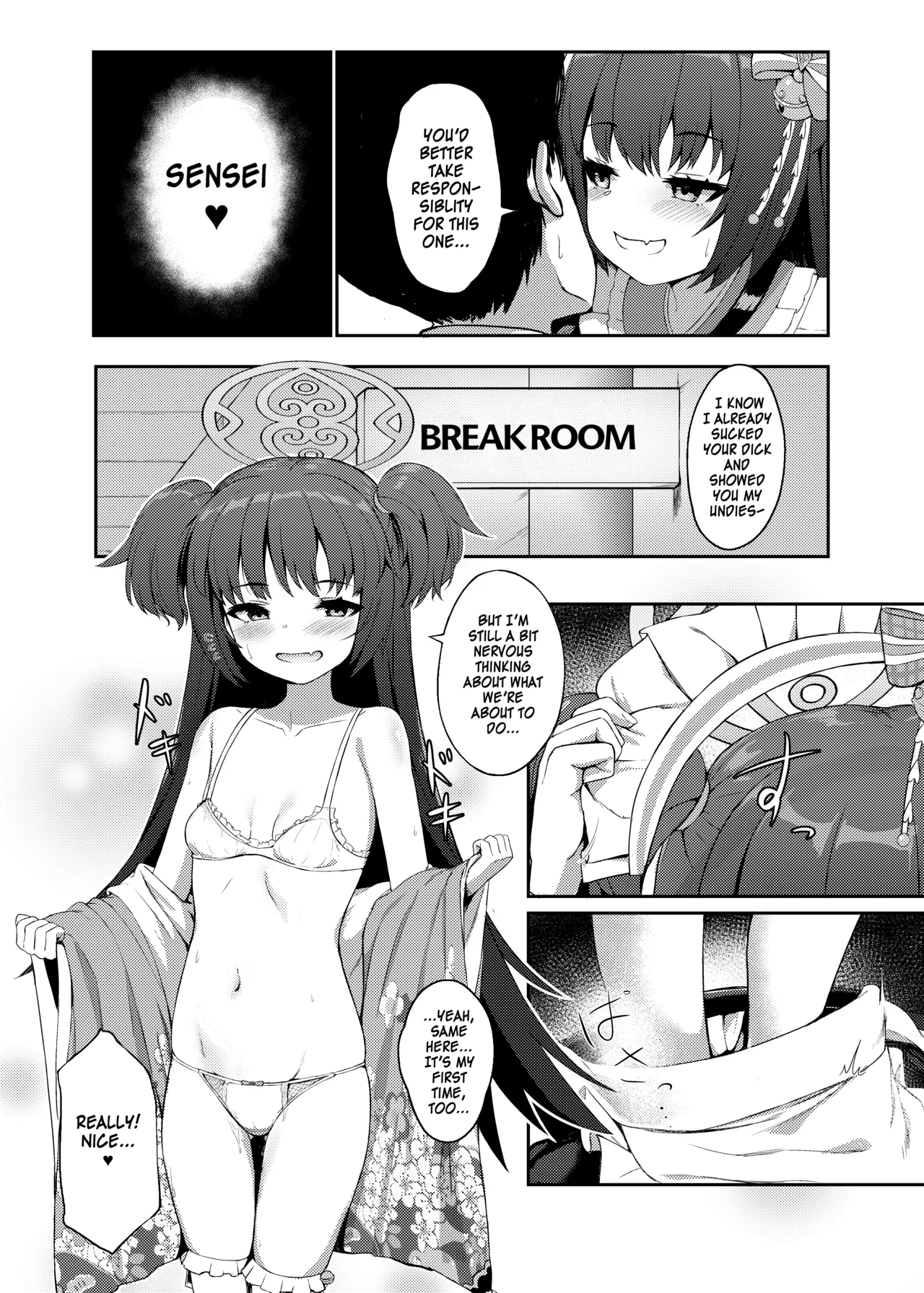 [Khaos Distance (Keise.)]Momoyo no Yuuwaku | Hundred Nights' Temptation(Blue Archive) [English] [SDF] [Digital] Page 12