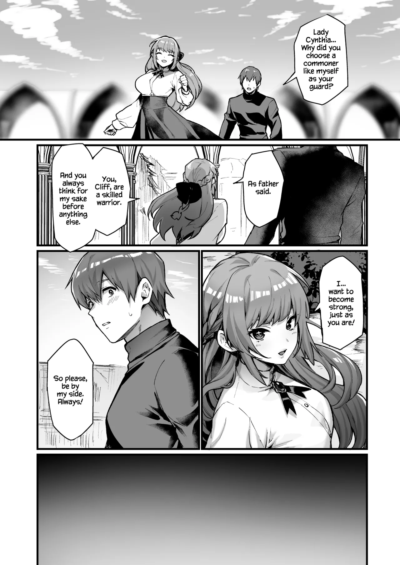 [Doujin Echigoya (Echigoya Takeru)]Goei Kishi no Irekawari Nyotaika Mission! | The Escort Knight's Bodyswapping Genderbending Mission![English] [Dummie] Page 2