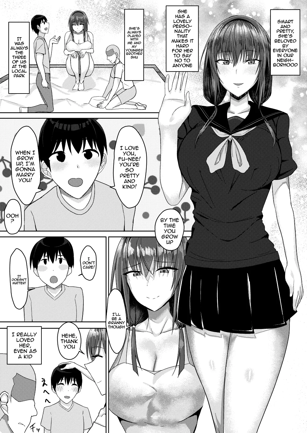 [Tamanohousa]Zutto Akogare datta Tonari no Ie no Onee-chan ga Otouto to Yatteta | The Older Girl Next Door Whom I Had Feelings For Was Fucking My Little Brother[English] {Doujins.com} Page 3