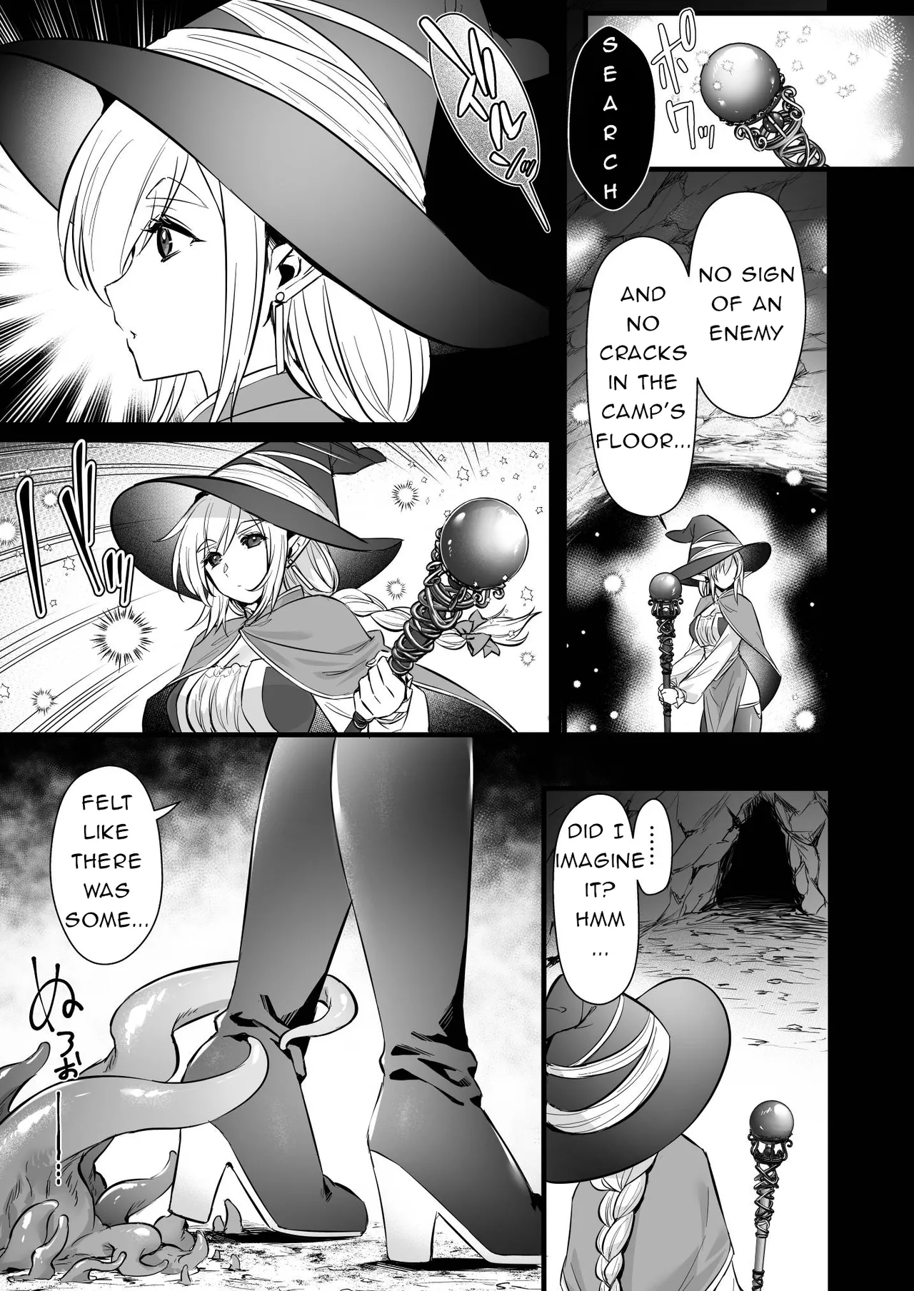 [Himeya (Abe Inori)]Lv.250 no Mahoutsukai ga Kankakushadan Otoshiana ni Ochite Level Drain de Jinsei ga Owaru made | A Level 250 Mage Falls Into a Sensory Deprivation Pit and Loses Her Humanity to Level Drain[English] Page 4
