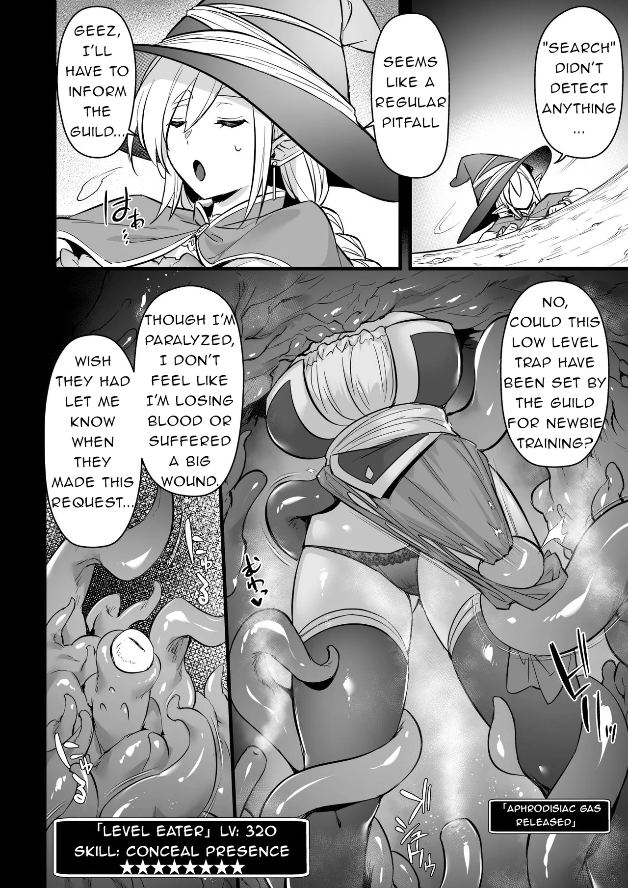 [Himeya (Abe Inori)]Lv.250 no Mahoutsukai ga Kankakushadan Otoshiana ni Ochite Level Drain de Jinsei ga Owaru made | A Level 250 Mage Falls Into a Sensory Deprivation Pit and Loses Her Humanity to Level Drain[English] Page 7