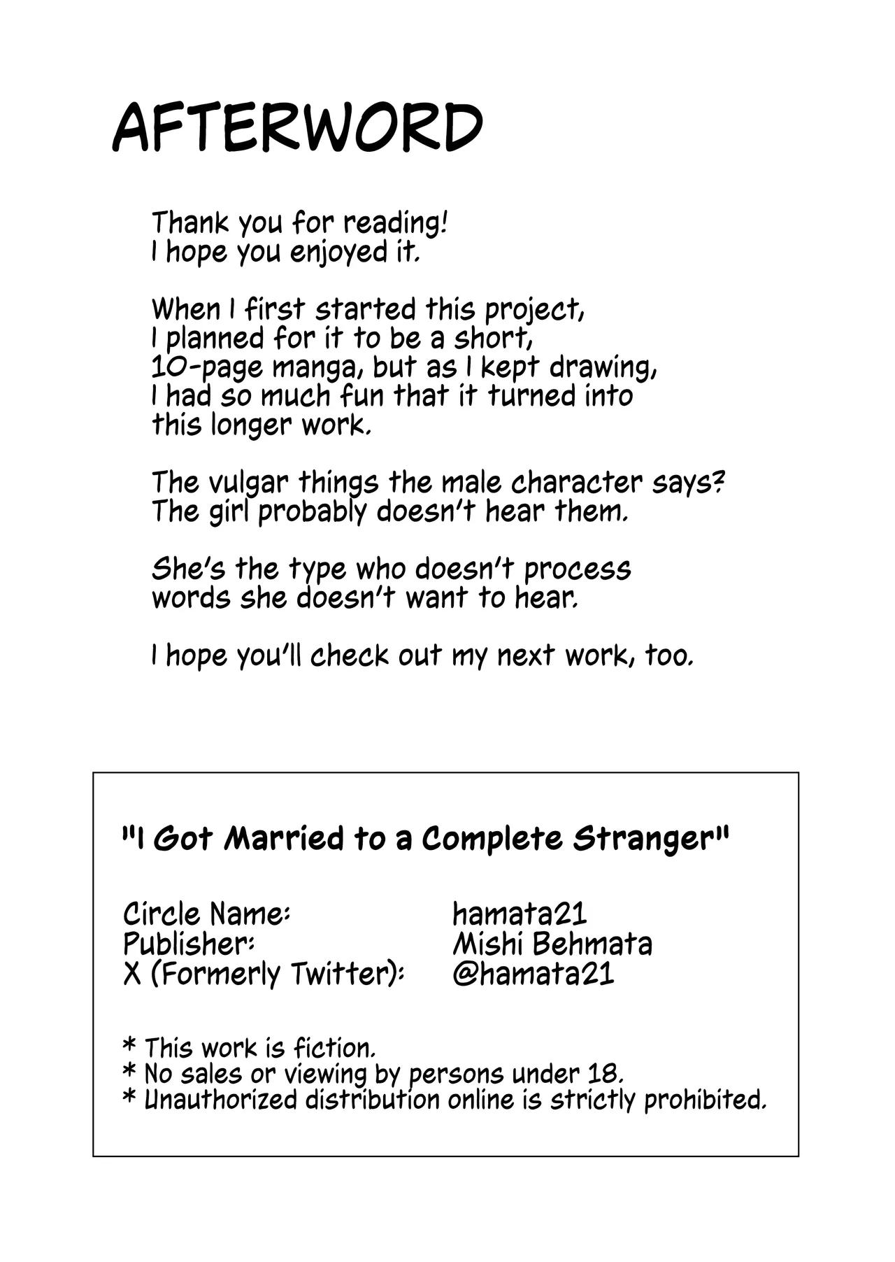 [Hamata 21 (Mishibe Hamata)]Shiranai Hito to Kekkon Shimashita | I Got Married to a Complete Stranger[English] [DKKMD Translations] Page 30