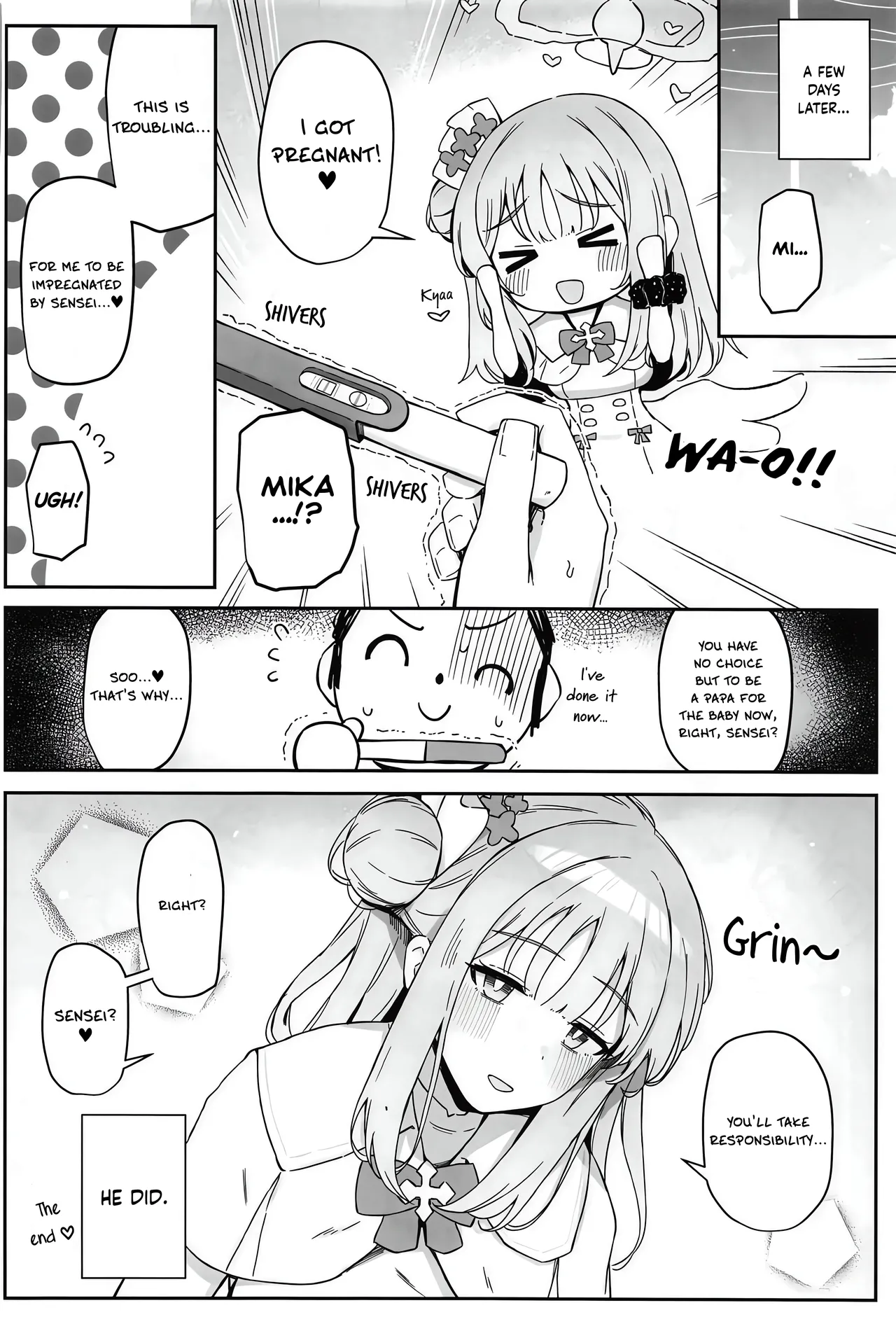 (C104) [Itonouri (hemachi)]Seinaru Sono ni wa Bonyuu ga Saku | A Fertile Bosom Blooms in this Holy Garden(Blue Archive) [English] [Pinandhita 論理型] Page 23