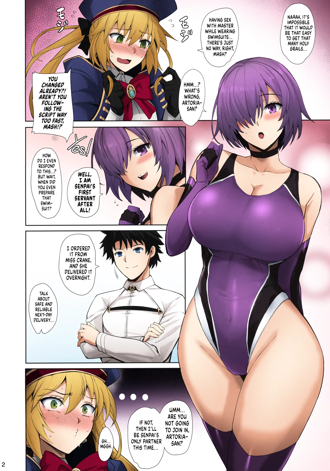 (C100) [Tamagobou (Kumakiti)]Kyouei Tokusei no Servant to 2 | Servants With The Swimsuit Trait 2(Fate/Grand Order) [English] [Colorized] [UncontrolSwitch] [SPDSD] Page 4