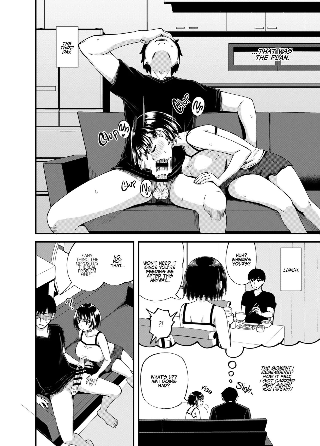 [Tonkotsu Fuumi (Poncocchan)]Soen ni Natteta Osananajimi ga Okuchi Onaho Gayoi Shite Kuru Mikkakan | Three Days Treating My Estranged Friend As An Oral Fuckhole[Digital] [English] [A Little Someone's Dummy] Page 28