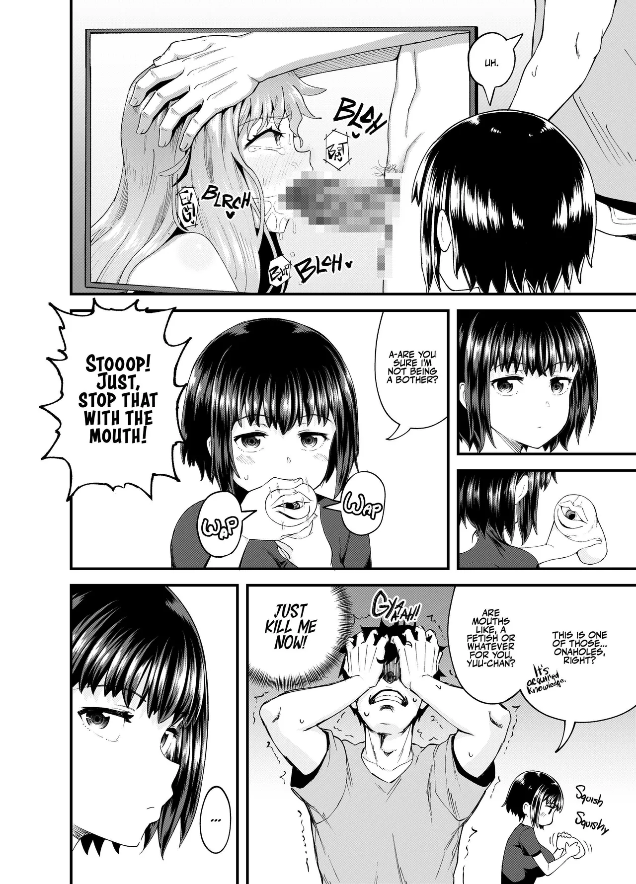 [Tonkotsu Fuumi (Poncocchan)]Soen ni Natteta Osananajimi ga Okuchi Onaho Gayoi Shite Kuru Mikkakan | Three Days Treating My Estranged Friend As An Oral Fuckhole[Digital] [English] [A Little Someone's Dummy] Page 8