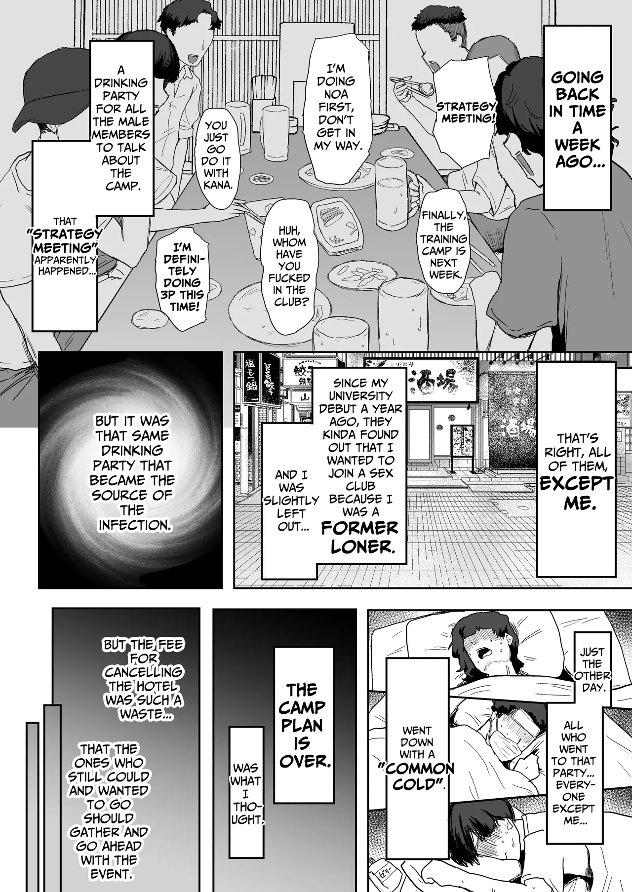 [PuruMetal]YariCir Gasshuku ni Otoko wa Boku Hitori | Only One Guy At The Fuck Club's Intensive Training Camp[English] [Kamijoan] [Digital] Page 14