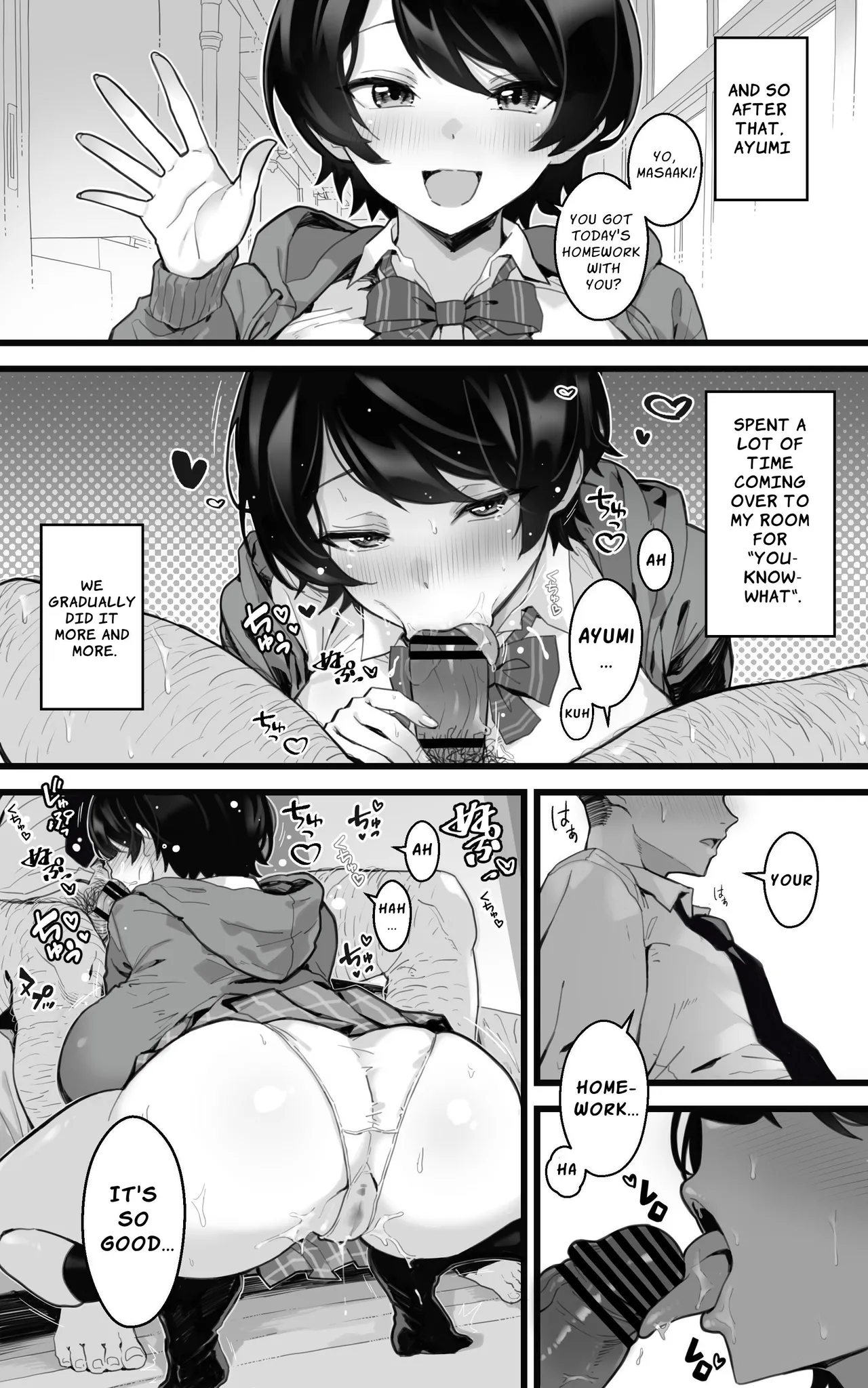 [Toneri Dan (Yoshio Ereki)]Muchimuchi Osananajimi ~ Kimi to Berochuu to Nakadashi to Paipan | Plump Longtime Friend - French kissing, Creampie and Shaved pussy with You[English] [ApricotJam] Page 12