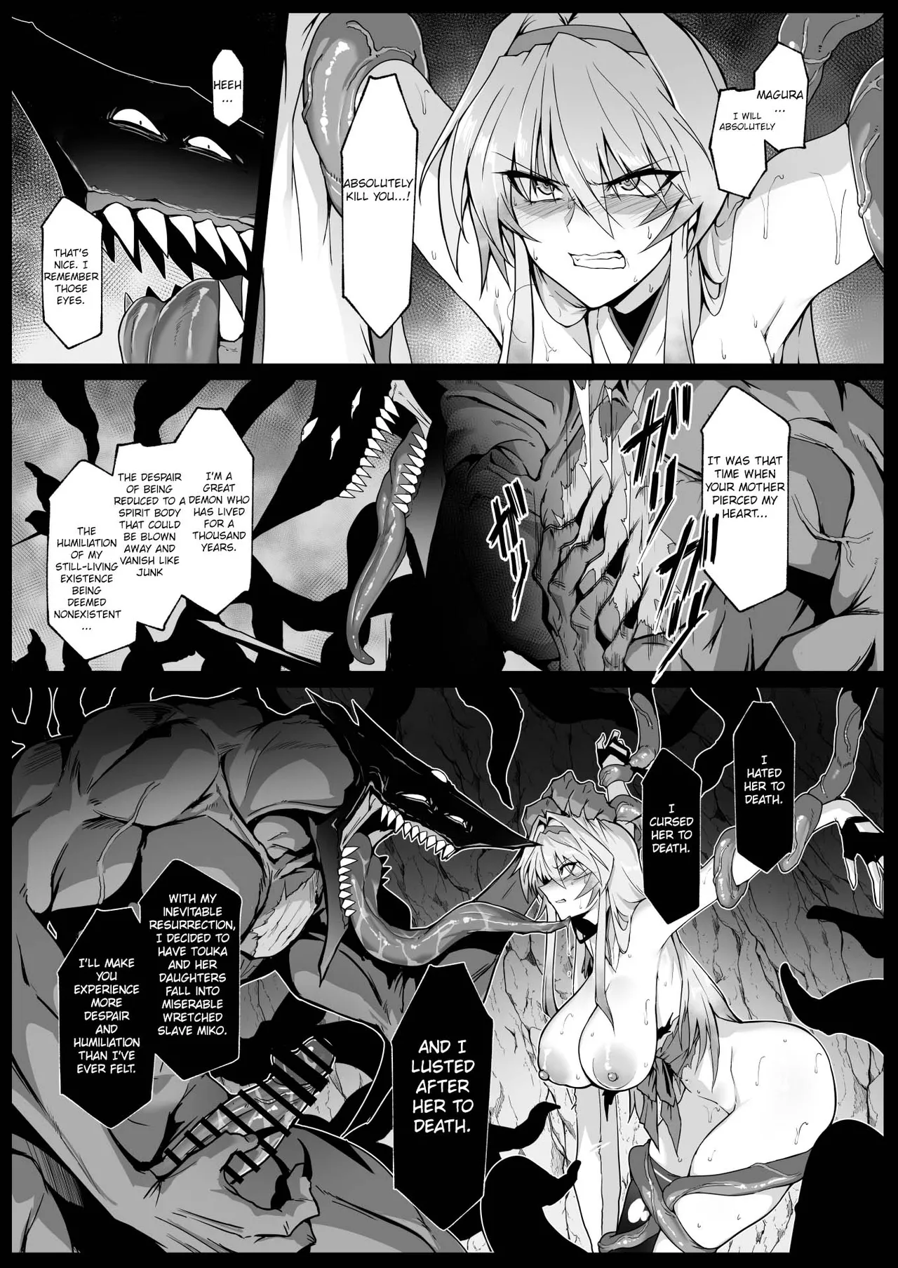 [Hokkebain! (Halcon)]Hama no Miko Ingoku ni Otsu|Exorcist Shrine Maiden~Falling into a Lewd Hell~[Digital][MTL][English] Page 38