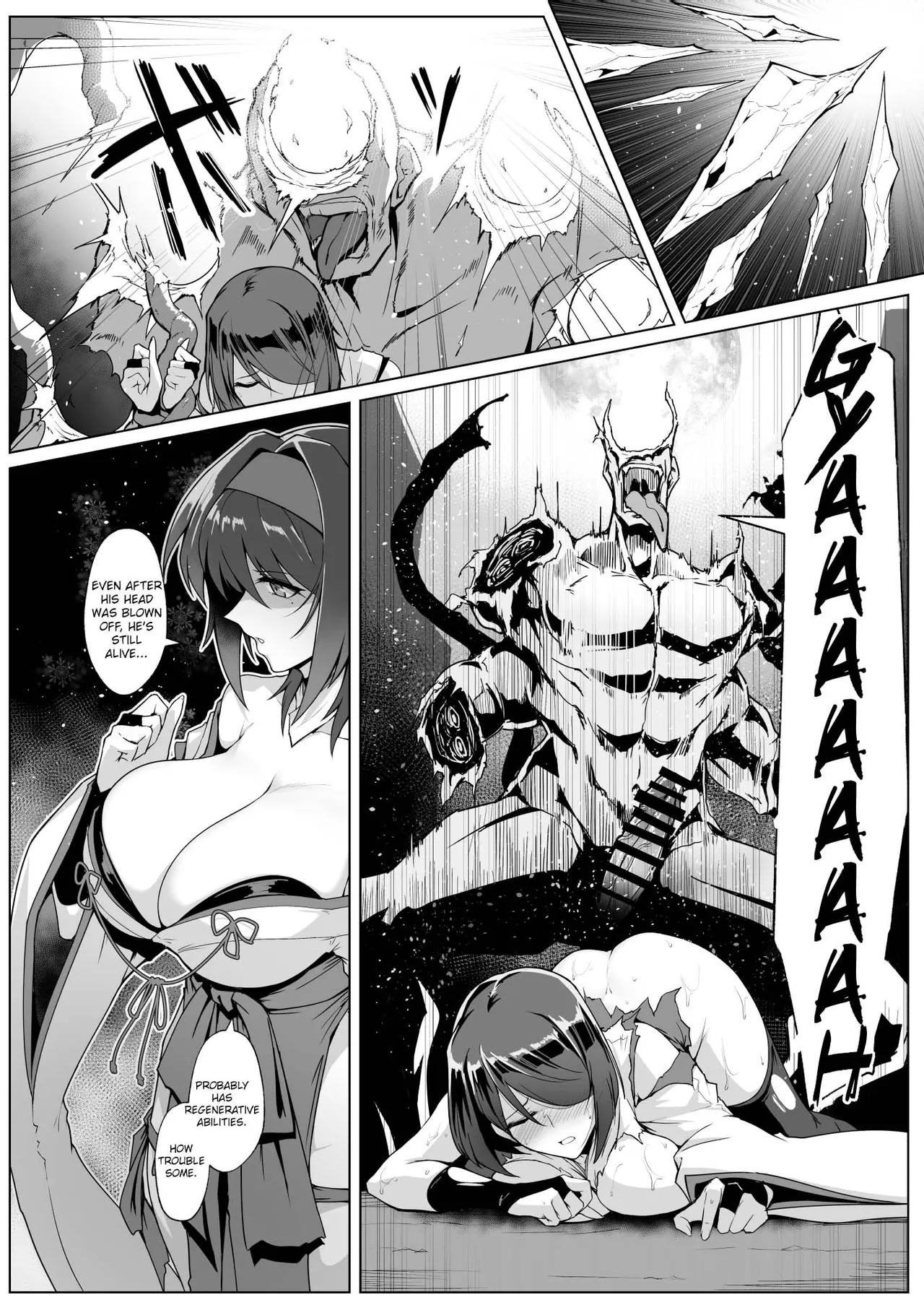 [Hokkebain! (Halcon)]Hama no Miko Ingoku ni Otsu|Exorcist Shrine Maiden~Falling into a Lewd Hell~[Digital][MTL][English] Page 5