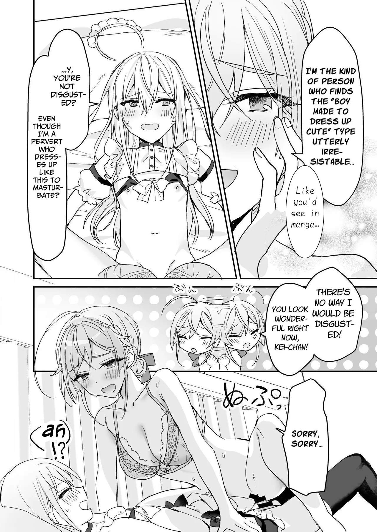 [Sokuochi Shoujo (Kagamino Mochiko)]Josou Shounen to Ama Seme Onee-san | Crossdressing Guy and Sweetly Aggressive Woman[English] [Mahou Shoujon't] [Digital] Page 19