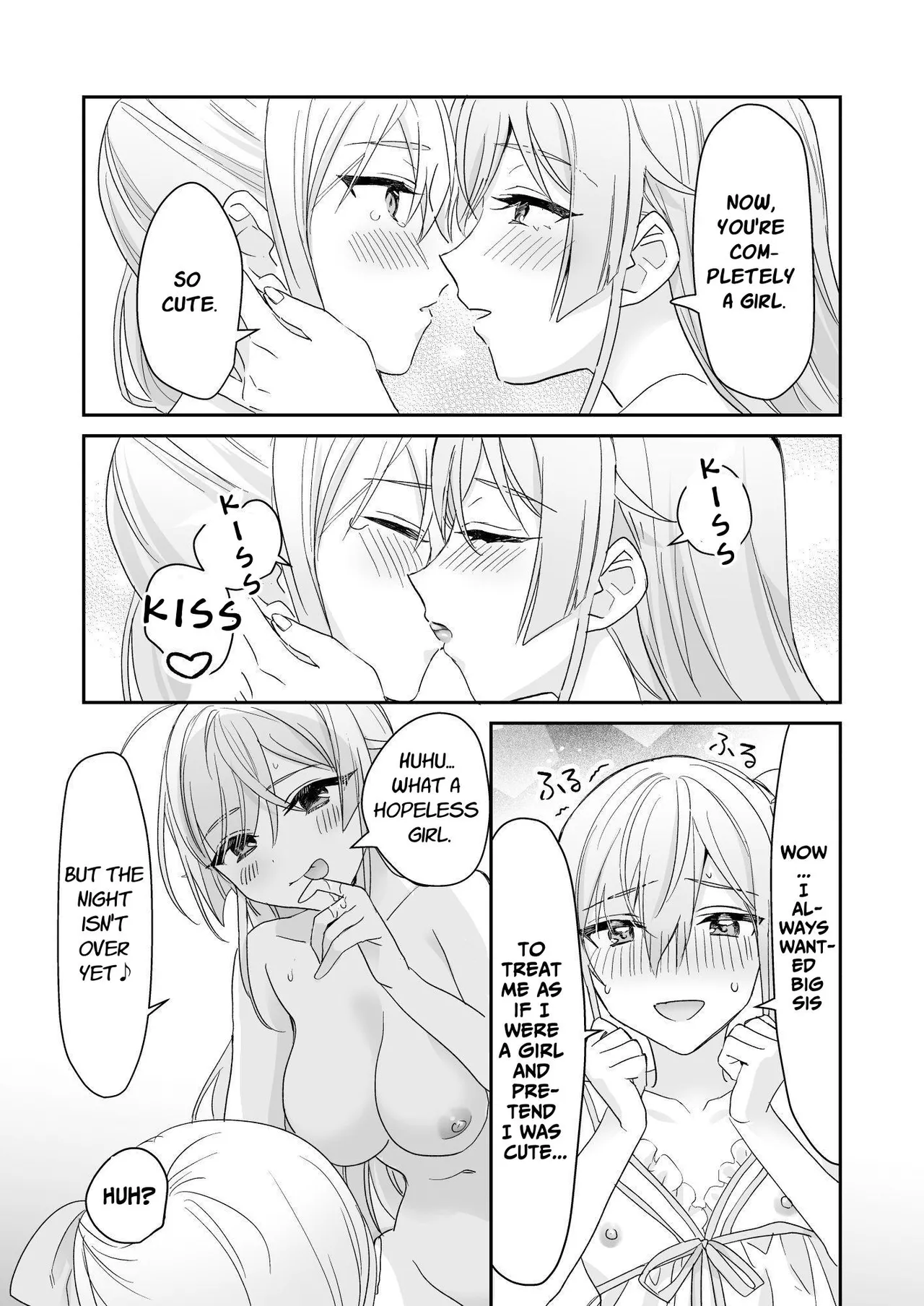 [Sokuochi Shoujo (Kagamino Mochiko)]Josou Shounen to Ama Seme Onee-san | Crossdressing Guy and Sweetly Aggressive Woman[English] [Mahou Shoujon't] [Digital] Page 40
