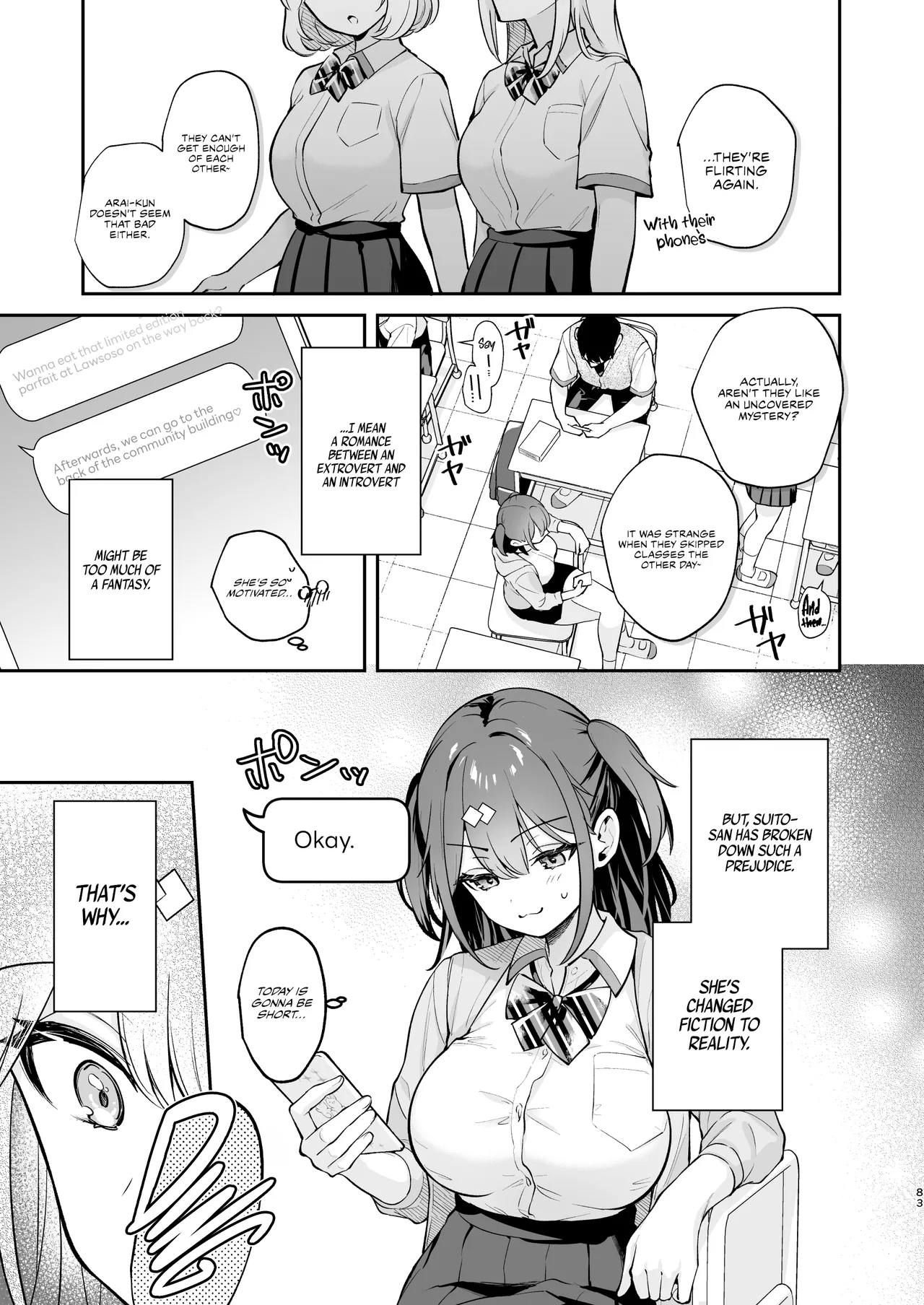 [Calm White (Mashiro Shirako)]Ero Shousetsu Mitai na Seishun H o YouCha Kanojo no Suito-san to - Better than fiction 2[English] [Rirare Translation] [Digital] Page 84