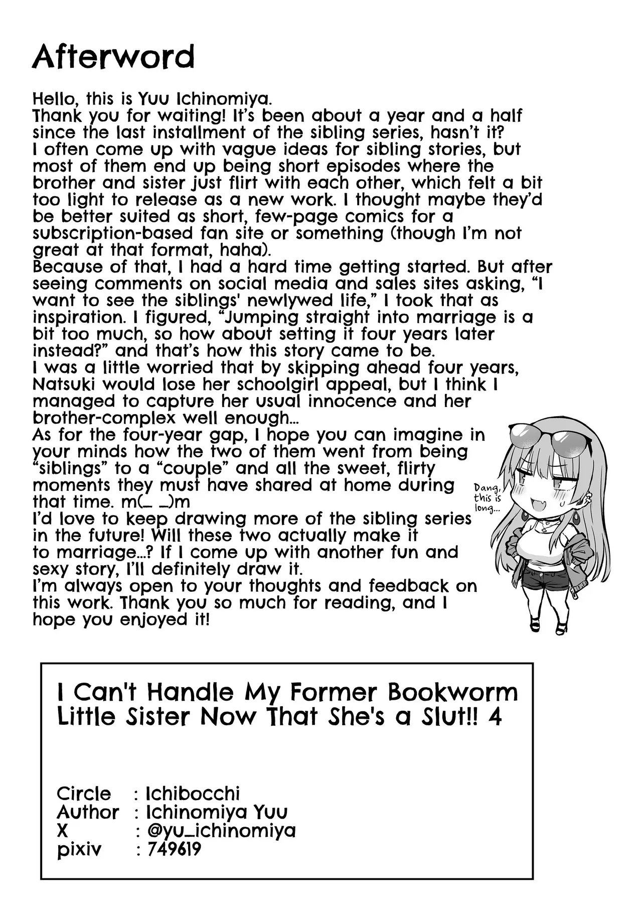 [Ichibocchi (Ichinomiya Yuu)]Moto InCha no Kyonyuu Yariman Imouto ga Erosugite, Onii-chan wa Mou...!! 4 | I Can't Handle My Former Bookworm Little Sister Now That She's a Slut!! 4[English] [ADTL] Page 53